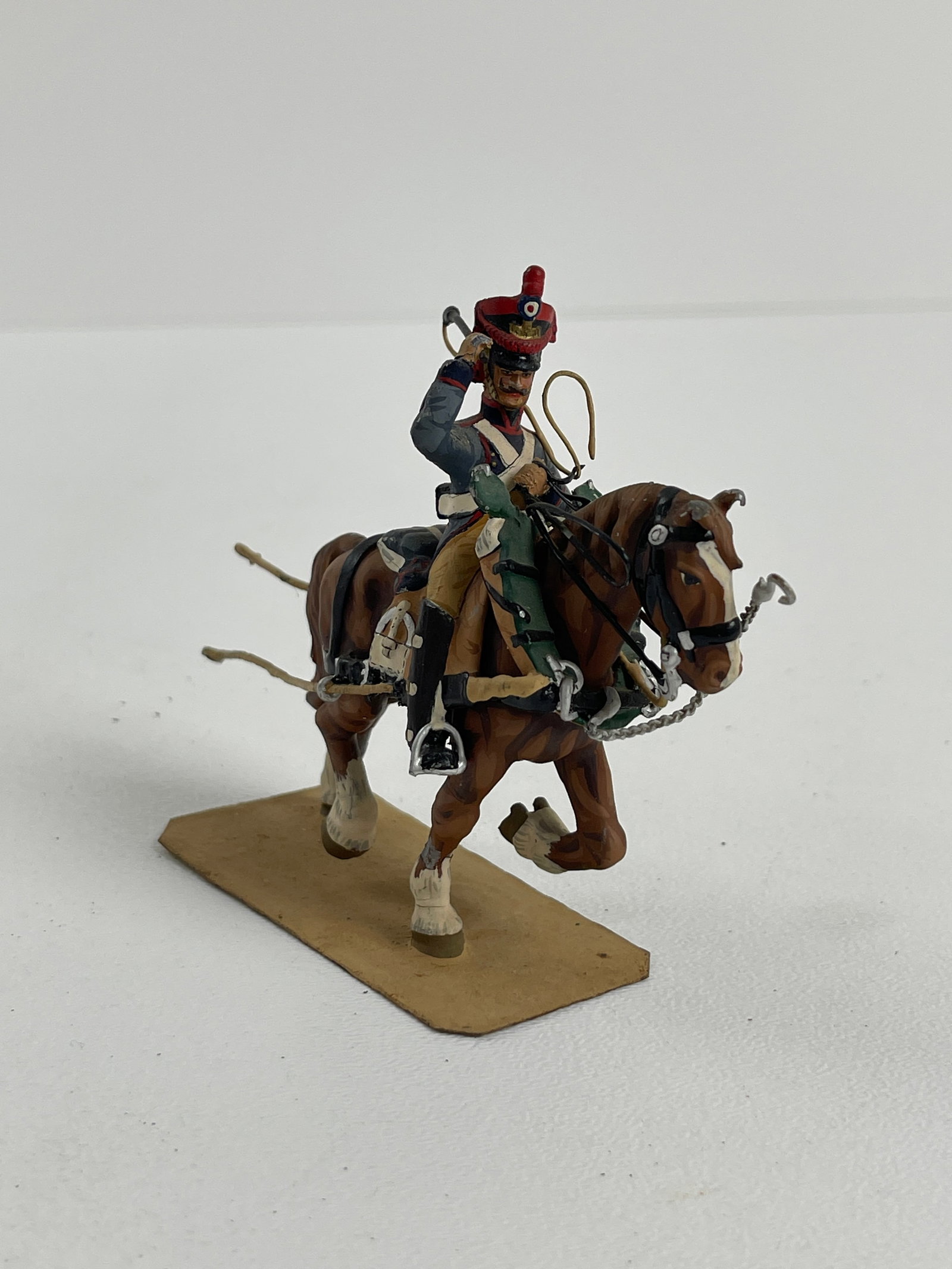 French Guard Mounted Toy Soilder Napoleonic Miniature Metal Figurine 1/30 Scale (1 of 5)