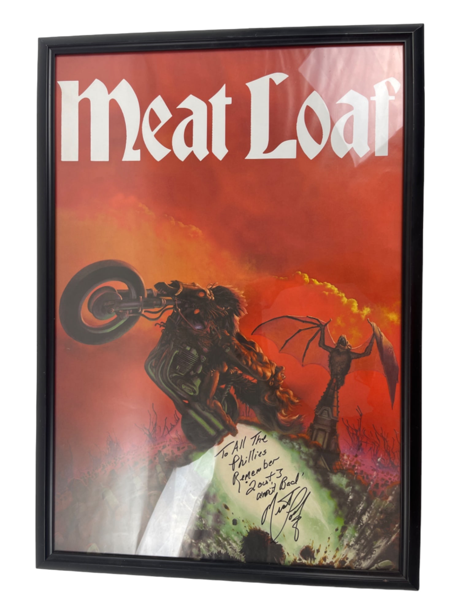 VINTAGE CONCERT POSTER MEAT LOAF SIGNED (1 of 3)