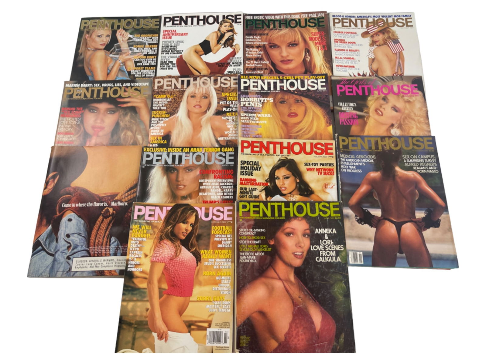 Vintage Penthouse Adult Magazine Collection Lot (1 of 5)