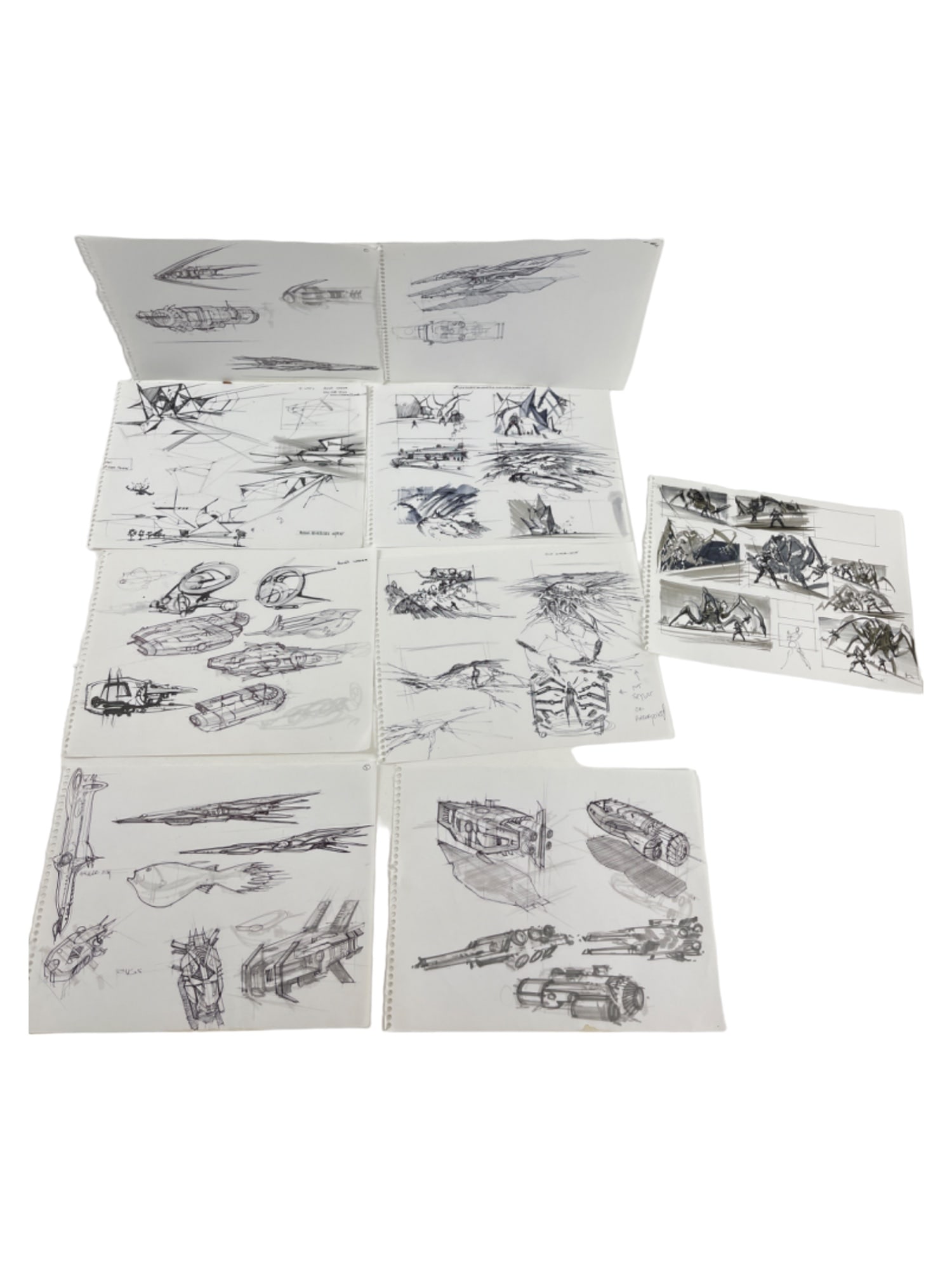 ORIGINAL RARE DISNEYS TRON ANIMATION HAND DRAWING SKETCHES ART SIGNED ANNIS NAEEM (1 of 7)