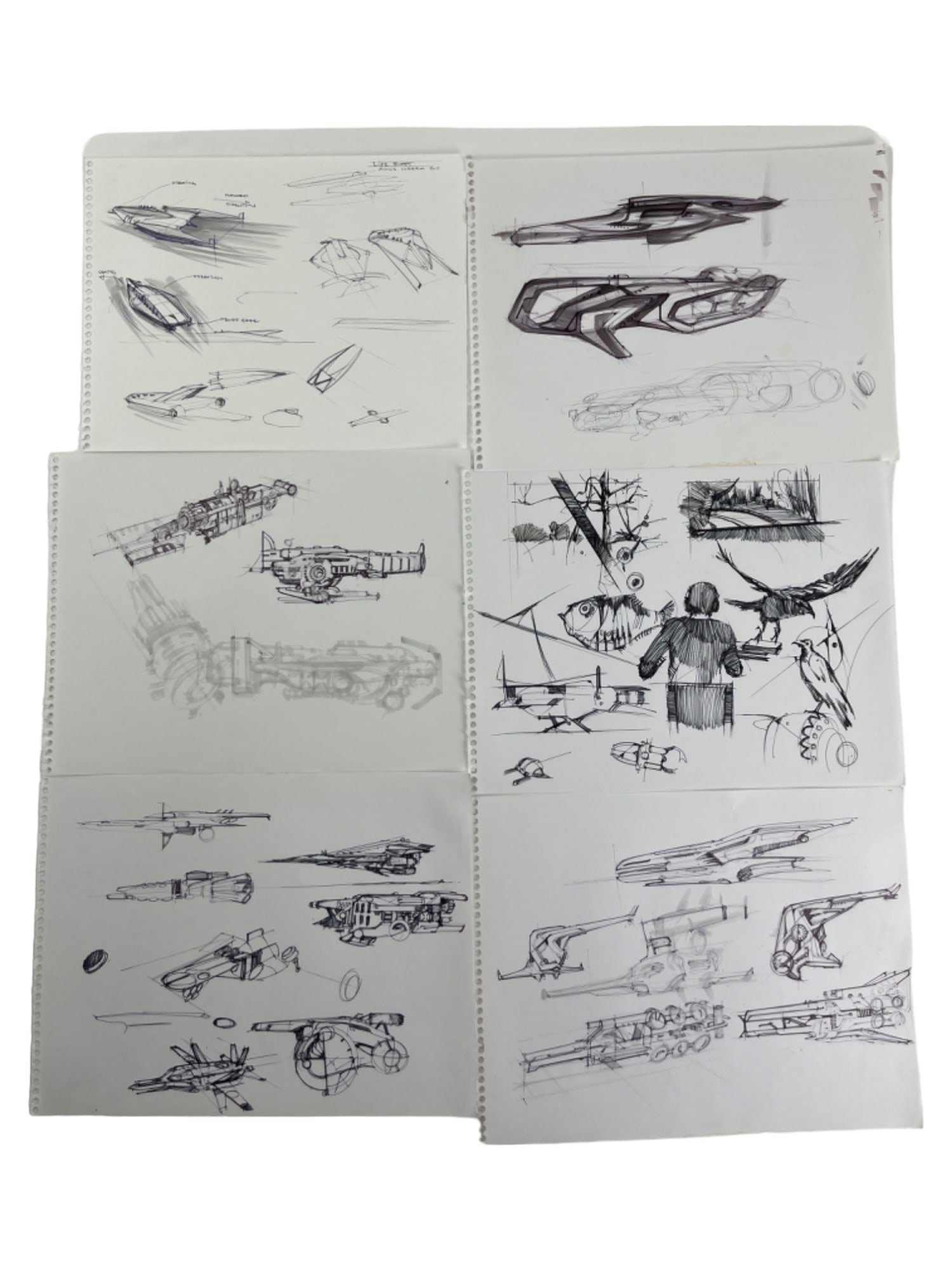 ORIGINAL RARE DISNEYS TRON ANIMATION HAND DRAWING SKETCHES ART SIGNED ANNIS NAEEM (1 of 5)