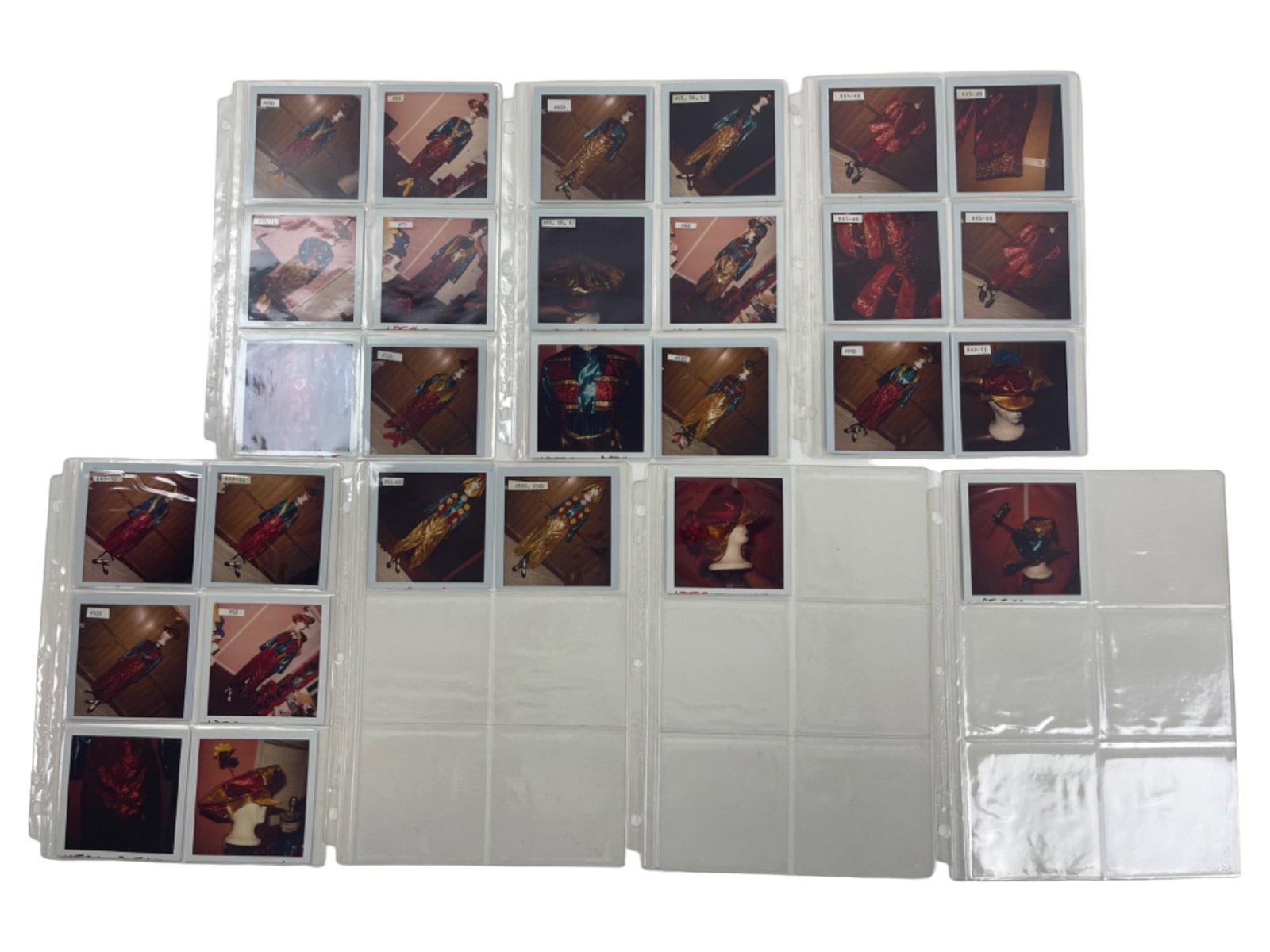 Vintage Original Disney Costume Design Polaroid Photo Collection Lot: Vintage Original Disney Costume Design Polaroid Photo Collection Lot