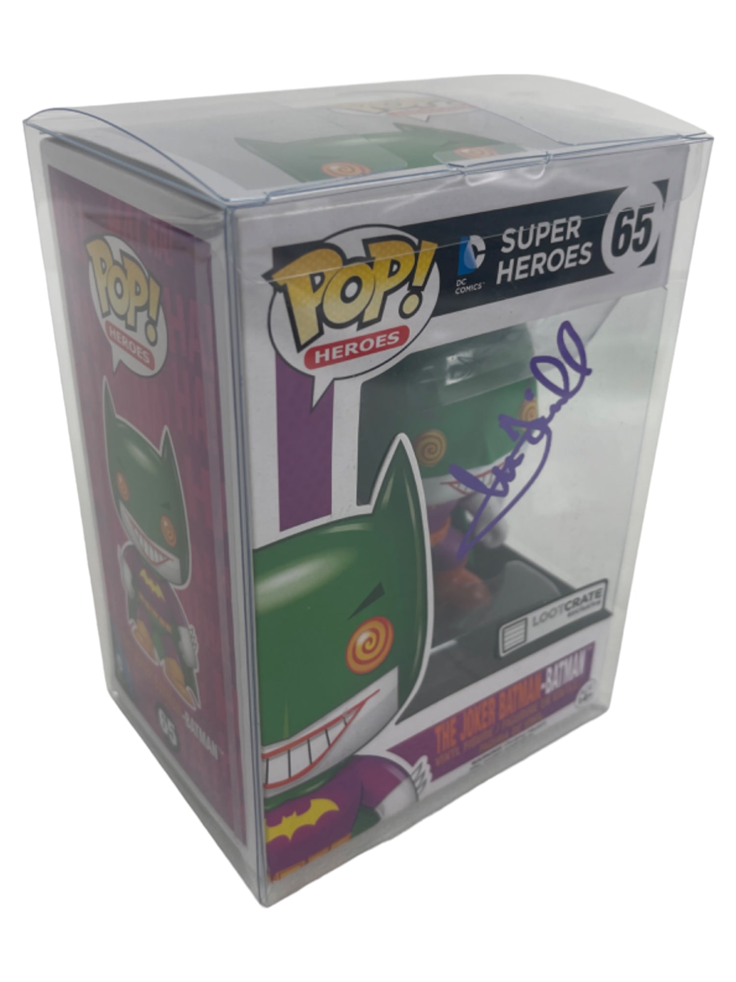 Funko POP! Heroes: The Joker Batman #65 Signed by Mark Hamill (1 of 5)
