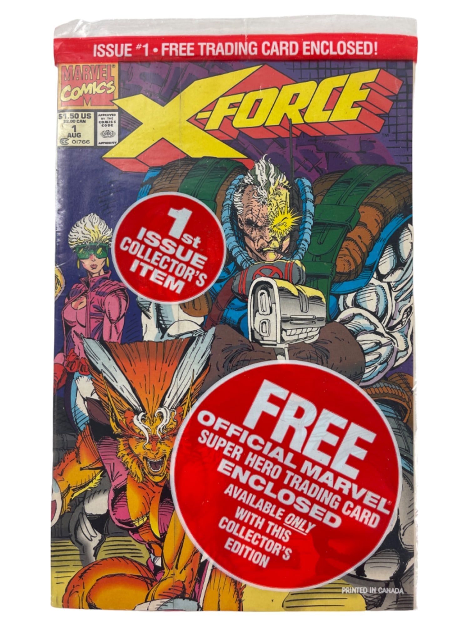 X-Force #1 Marvel Sealed Comic Book with Trading Card (1 of 6)