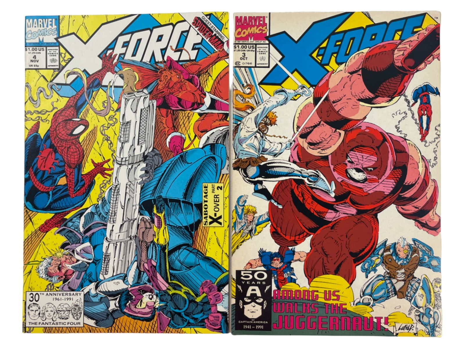 X-Force #3 & #4 Marvel Comic Books (1 of 4)