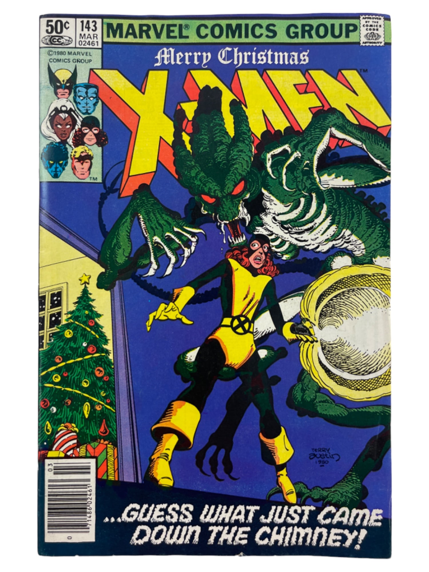 Uncanny X-Men #143 Newsstand Marvel Christmas Comic Book (1 of 3)