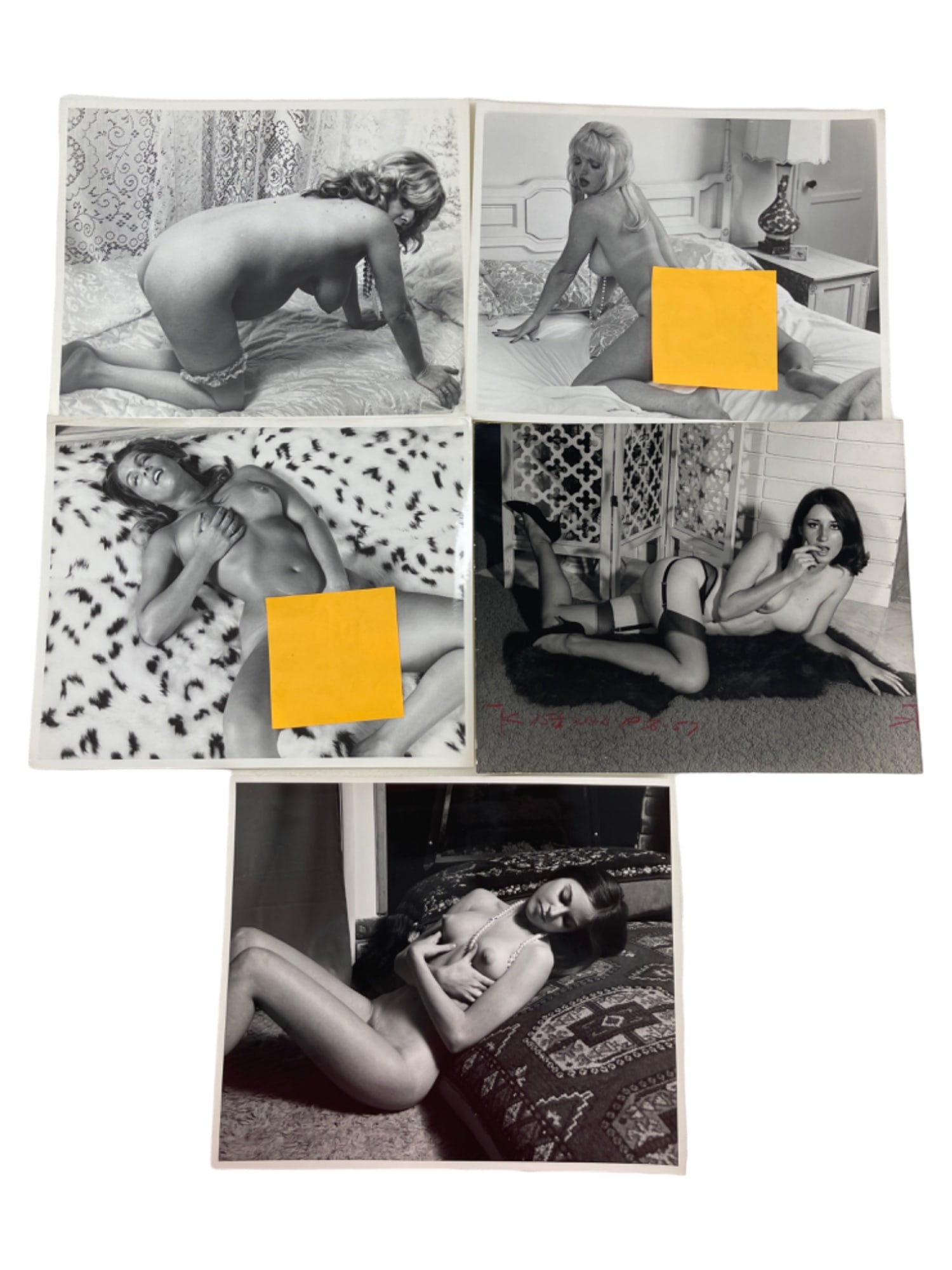 Vintage 1960s/70s Erotic Nude Female Adult Risque B&W Photo Collection Lot: Vintage 1960s/70s Erotic Nude Female Adult Risque B&W Photo Collection Lot of 6
