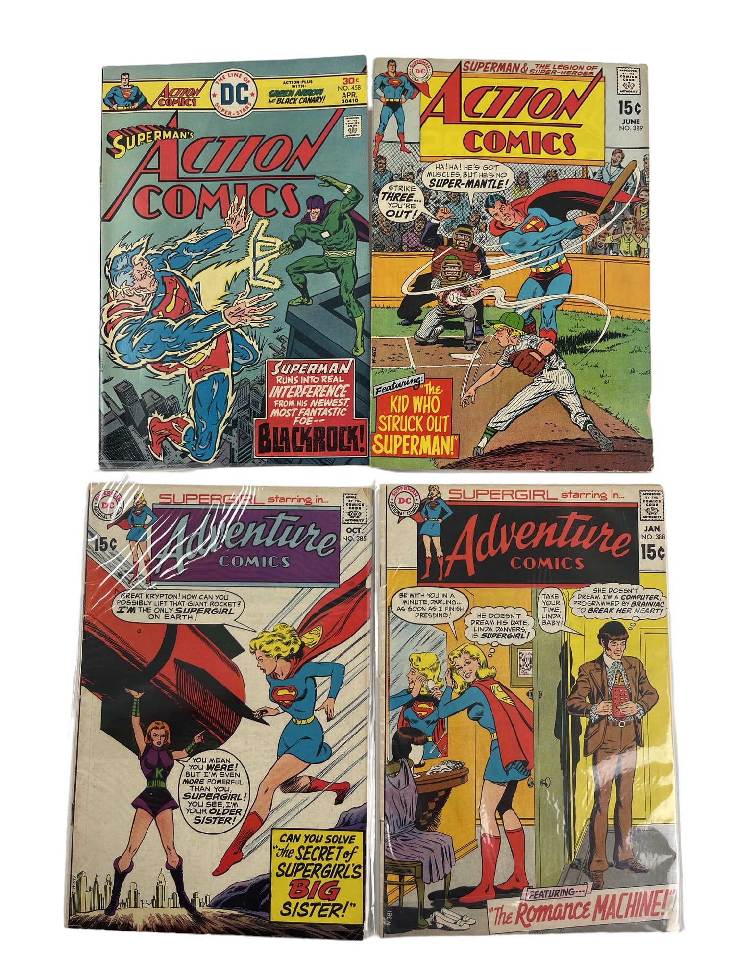 Vintage DC Action Comics Adventure Comics Collection Lot (1 of 5)