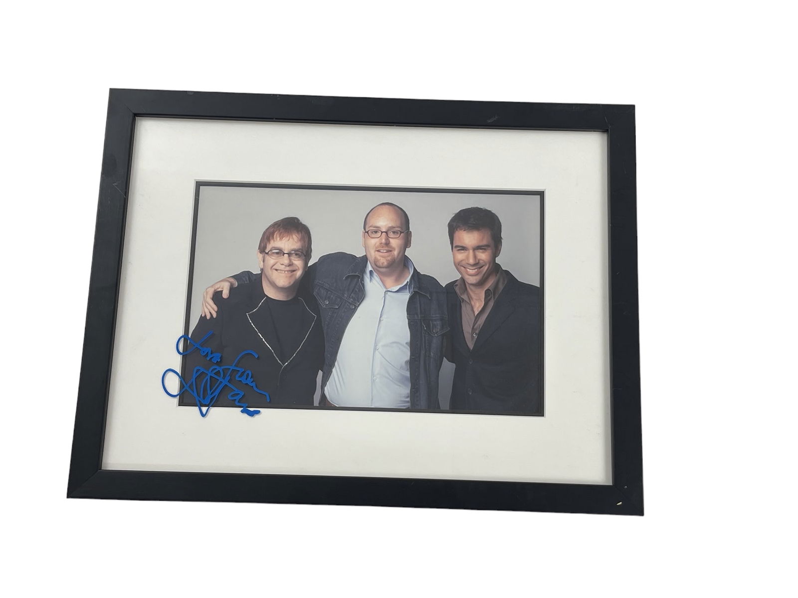 Elton John Signed and Framed Photograph (1 of 6)