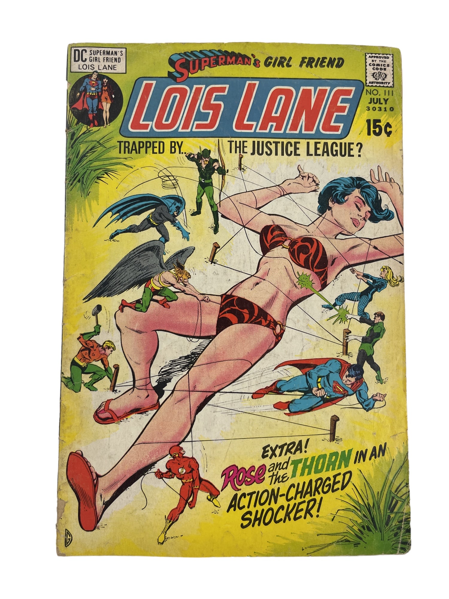 Superman's Girlfriend Lois Lane #111 DC 1971 Bondage Cover Comic Book (1 of 3)