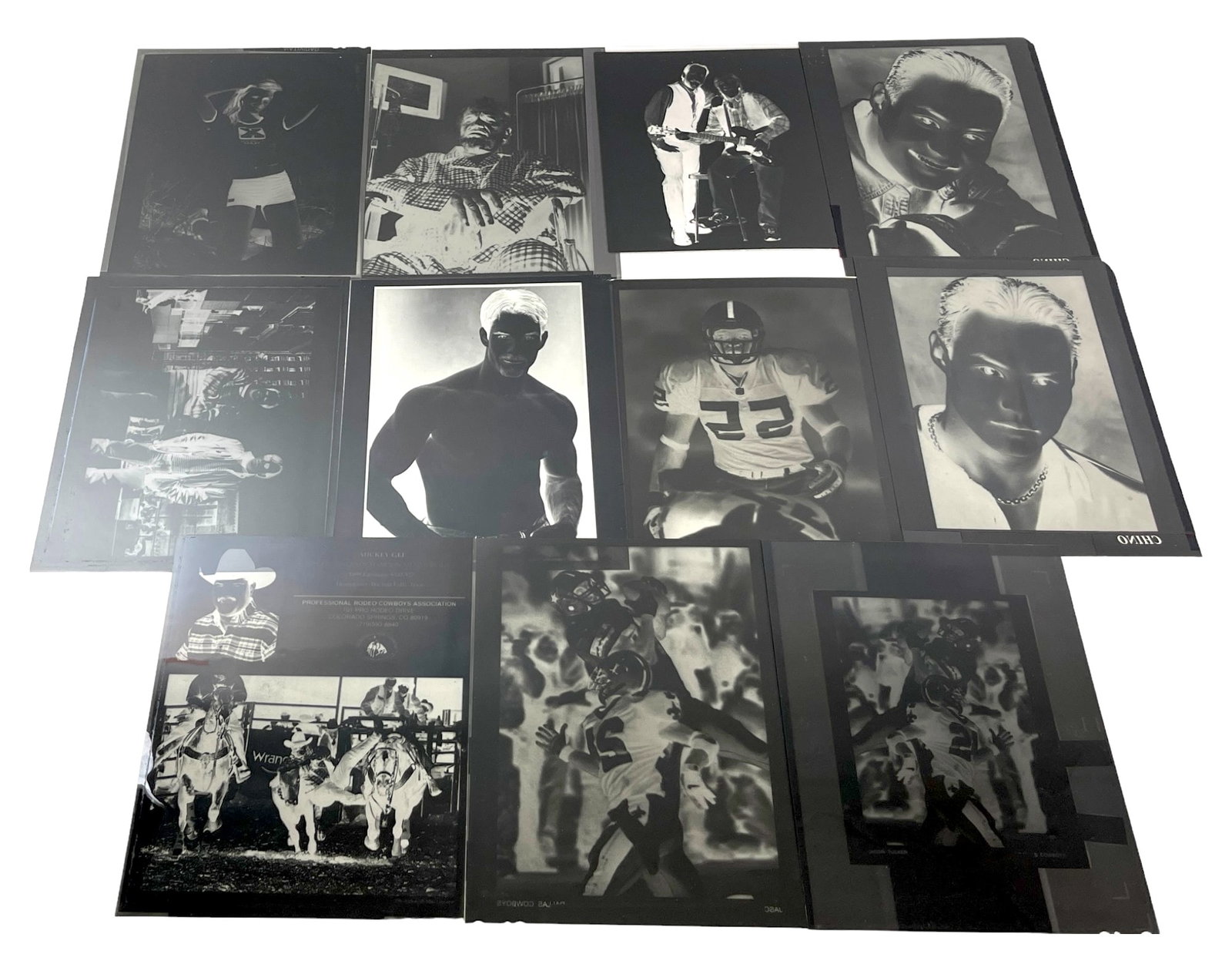 VINTAGE ORIGINAL PHOTO NEGATIVES MOVIE, MUSIC, NUDE, SPORT GUY: VINTAGE ORIGINAL PHOTO NEGATIVES MOVIE, MUSIC, NUDE, SPORT GUY 8" X 10"