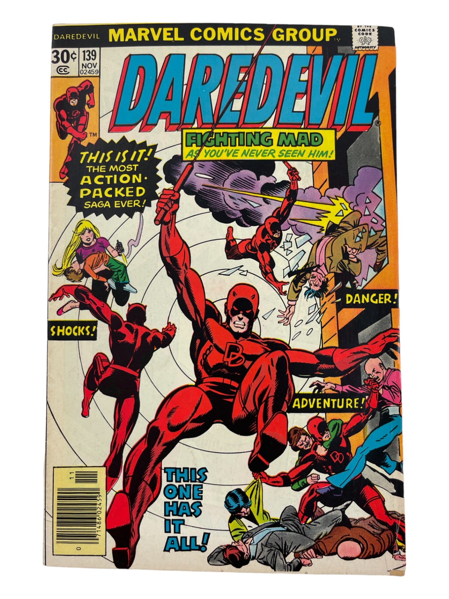 Daredevil #139 Marvel 1976 Comic Book (1 of 1)