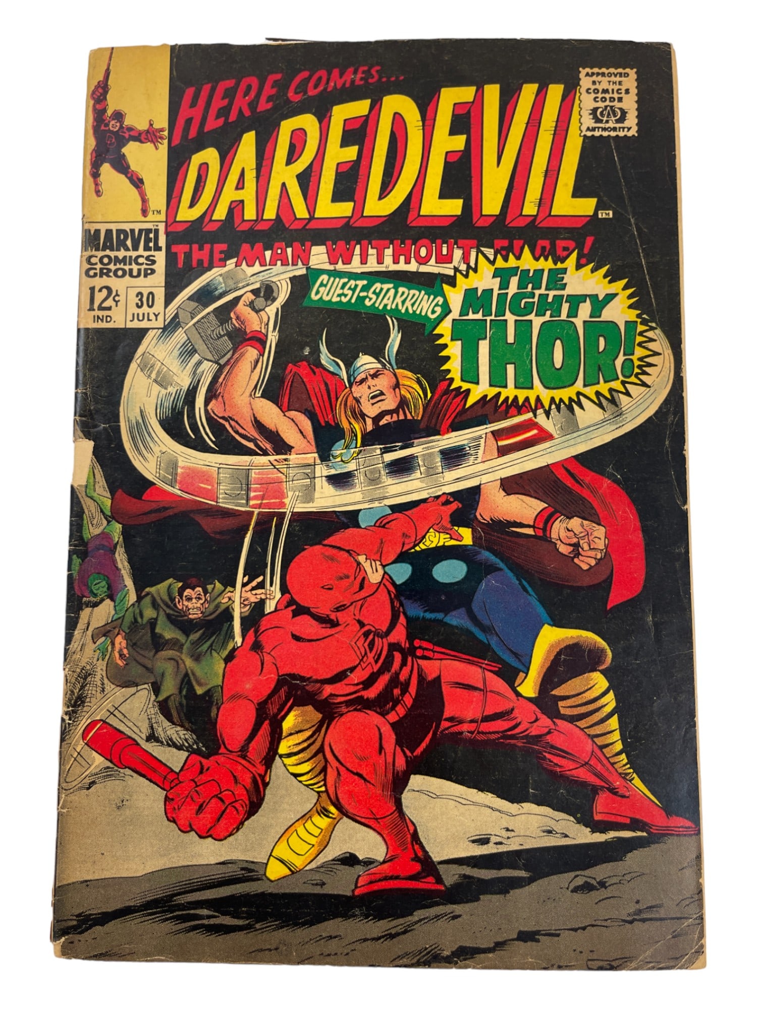 Daredevil #30 Thor Appearance Marvel 1967 Comic Book (1 of 3)