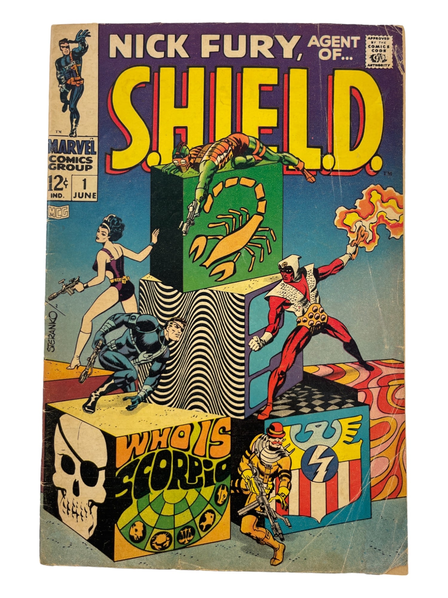 Nick Fury Agent of Shield #1 Marvl 1968 Comic Book (1 of 3)