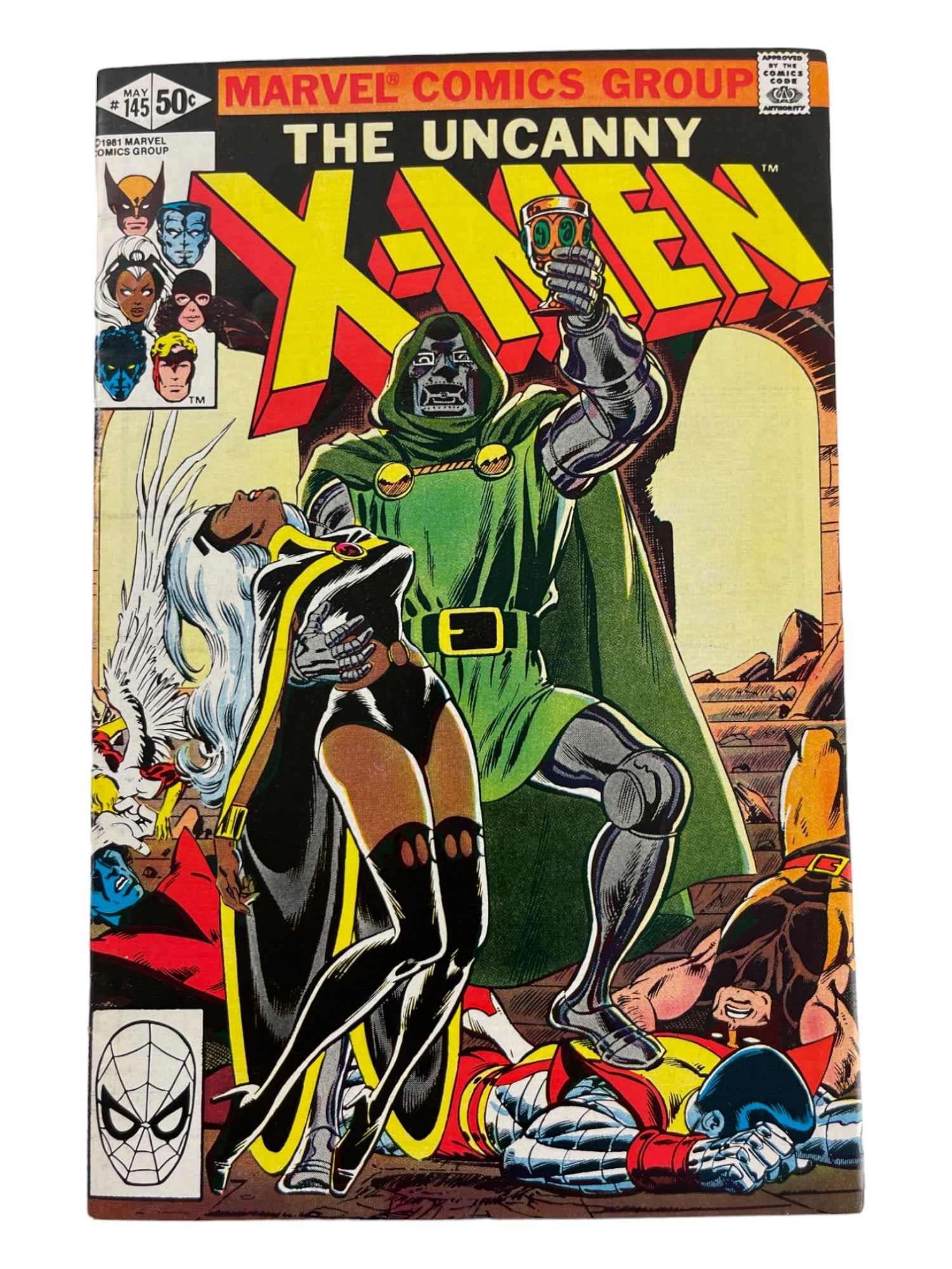 X-Men #145 Marvel Doctor Doom Storm Cover 1981 Comic Book (1 of 3)