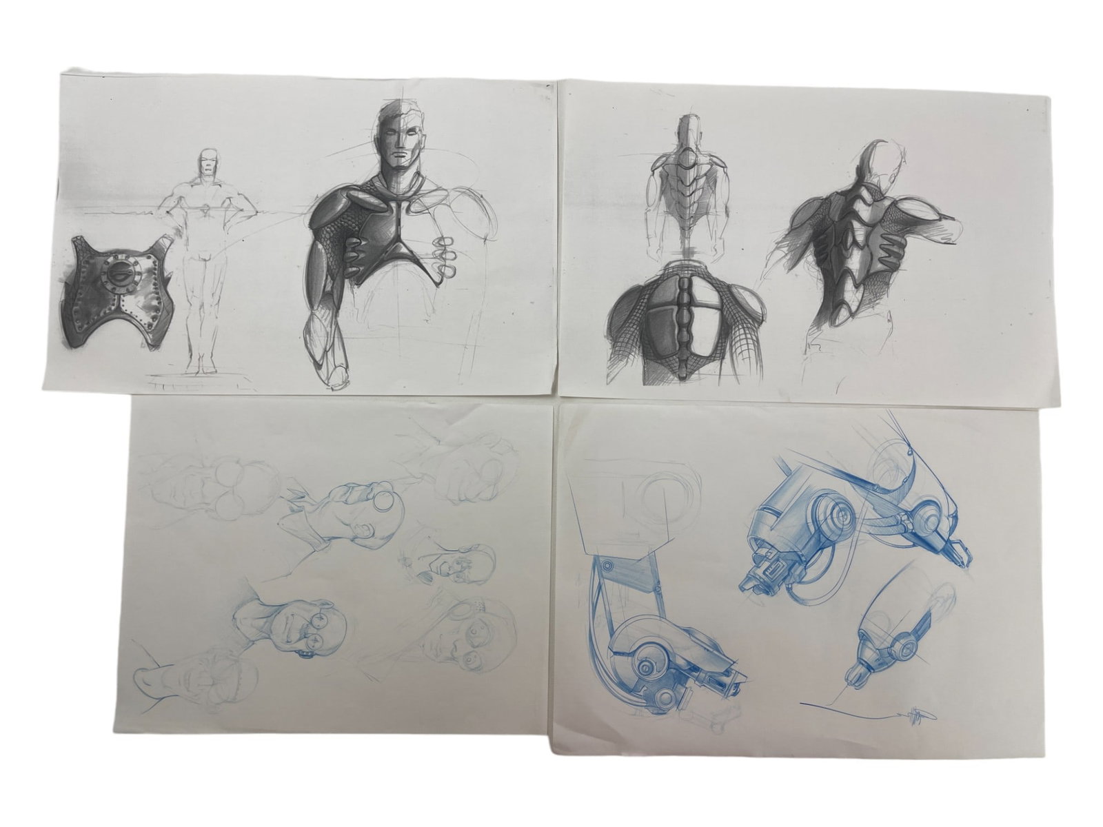 Jeff Julian Original Illustration Move Art Collection Lot: Jeff Julian Original Illustration Move Art Collection Lot of 4. 11'X17"