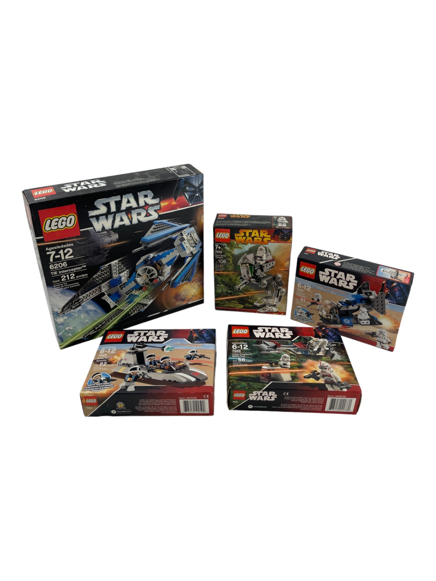 LEGO Star Wars 7668 7655 7250 7667 & 6206 Sealed Collection Lot (1 of 6)