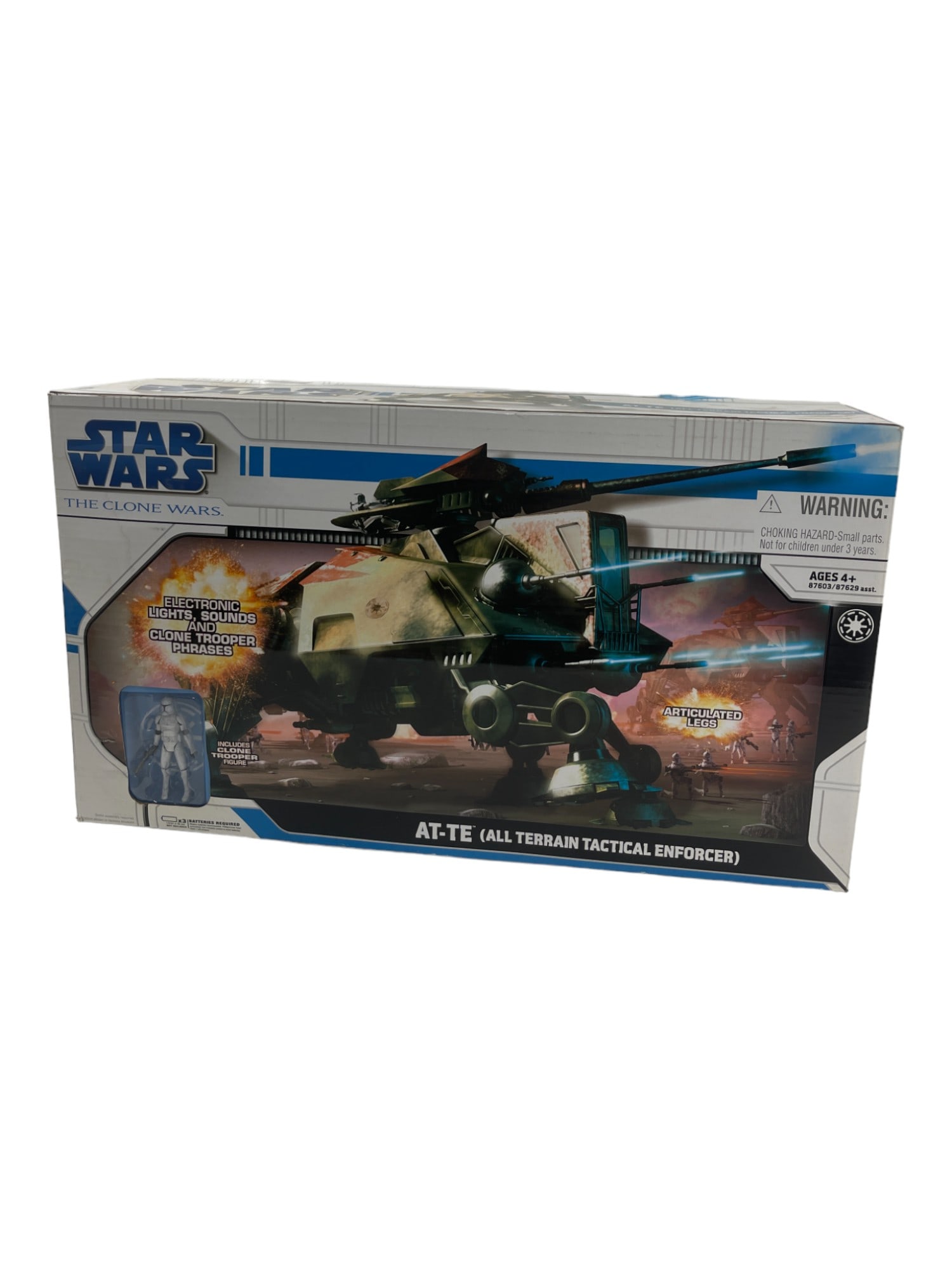 Star Wars The Clone Wars AT-TE w/ Clone Trooper Figure Action Figure NIB (1 of 10)