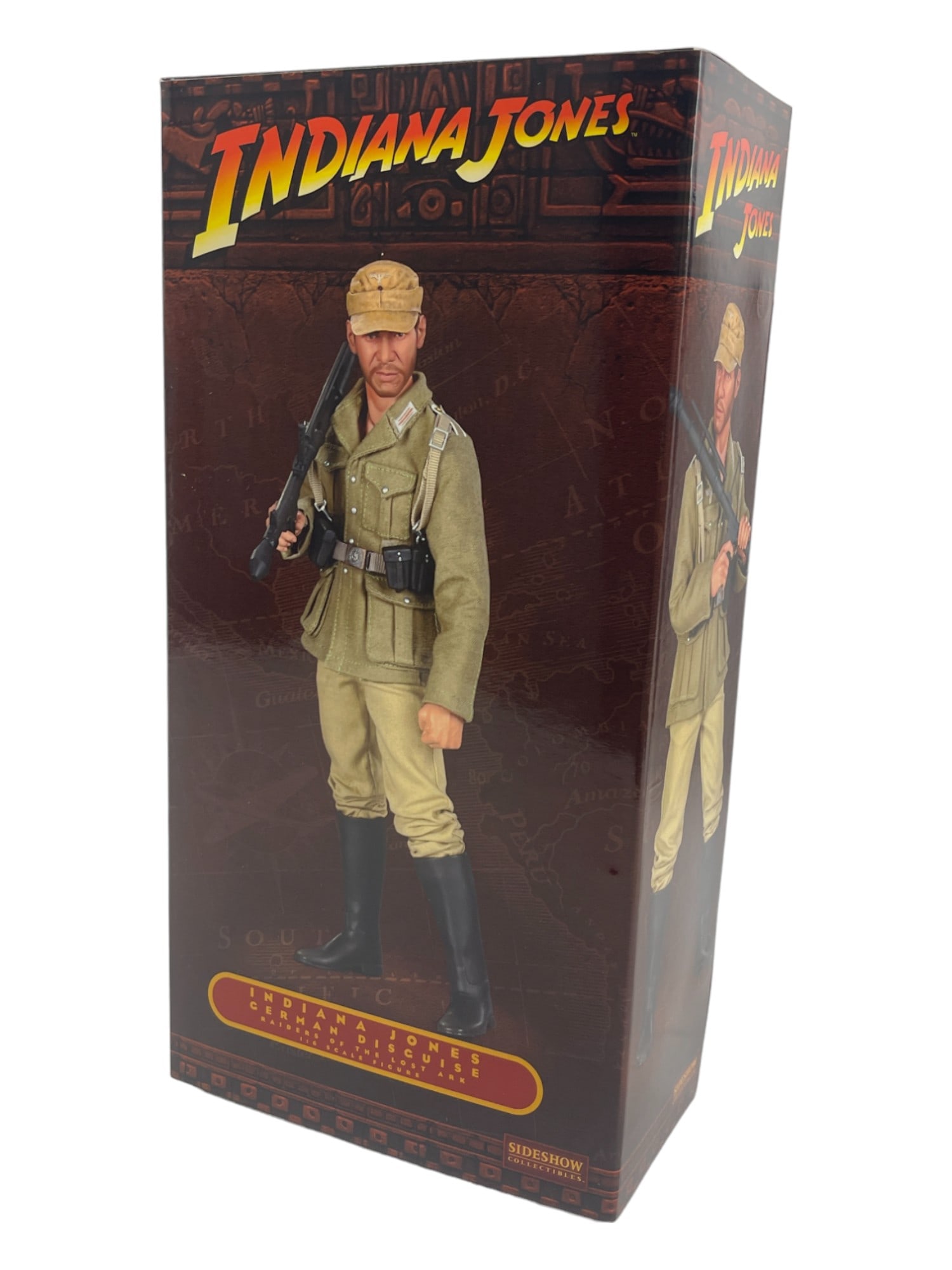 Indiana Jones German Disguise Raider of the Lost Ark Sideshow 1:6 Scale Figure NIB (1 of 5)