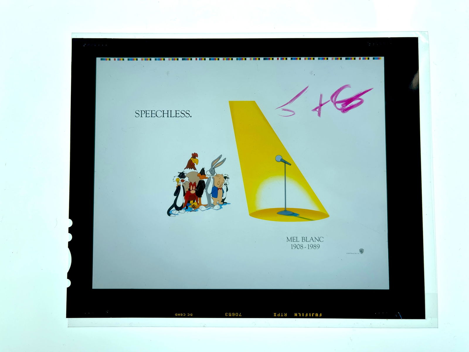 ORIGINAL Warner Bros  PRINT PROOF PHOTO NEGATIVE Speechless (1 of 5)