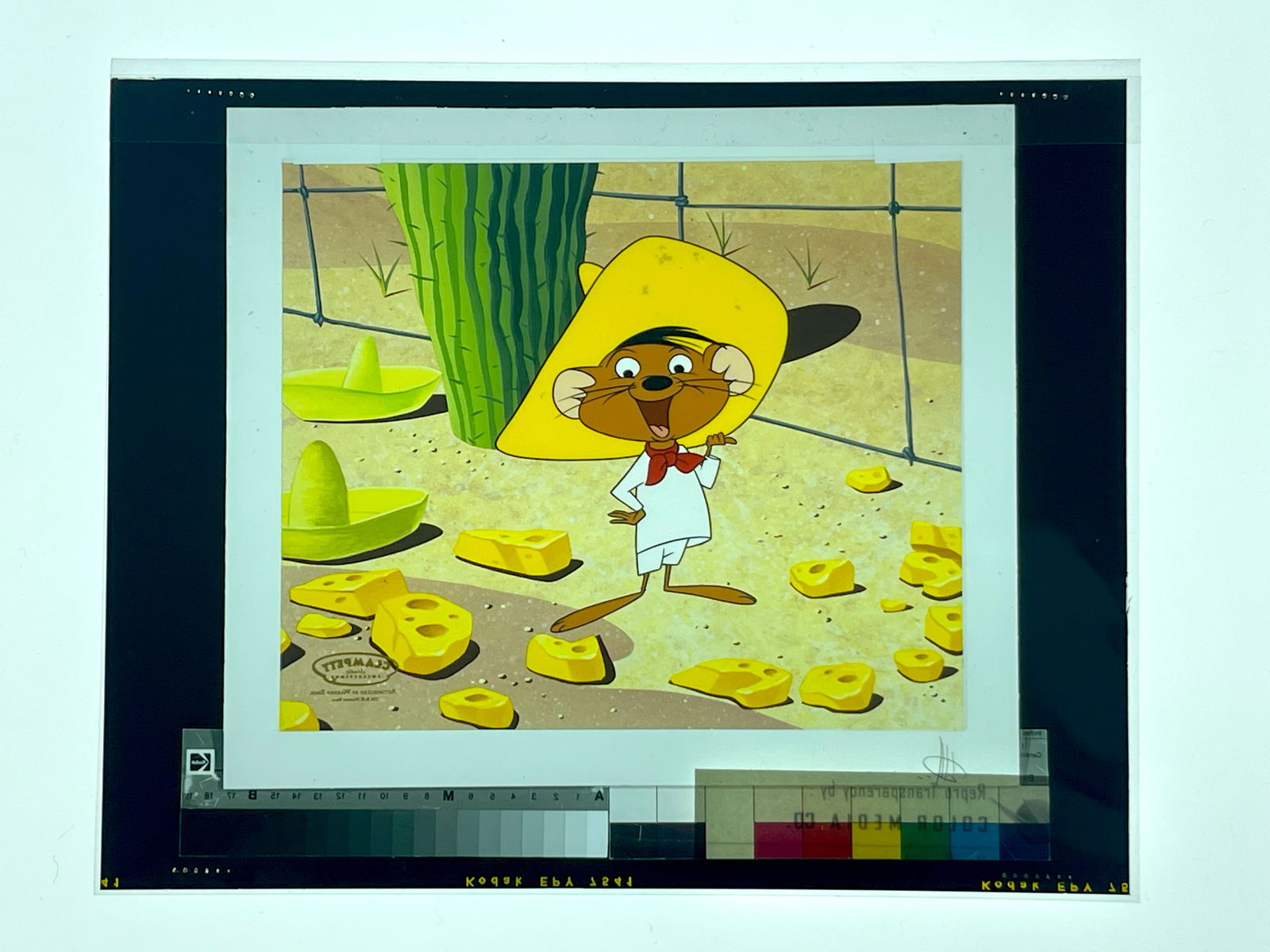 ORIGINAL Warner Bros CEL PROOF PHOTO NEGATIVE SPEEDY GONZALES (1 of 5)