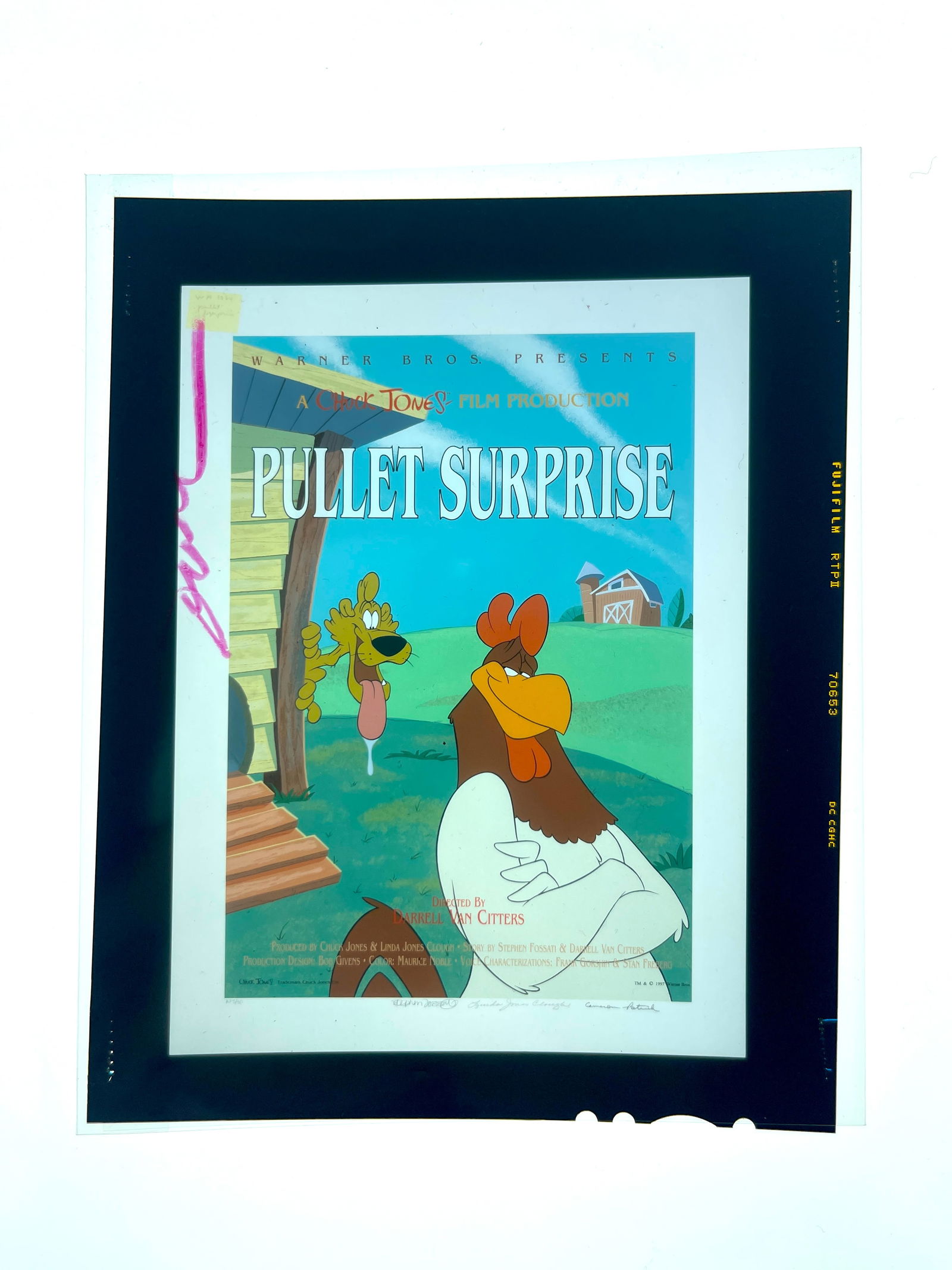 ORIGINAL Warner Bros ART PROOF PHOTO NEGATIVE Pullet Surprise (1 of 5)