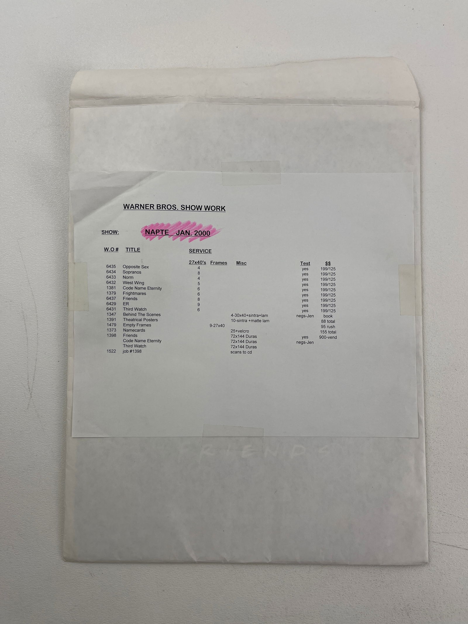 ORIGINAL WARNER BROS. MOVIE POSTER ART PROOF HIGH QUALITY PHOTO PRODUCTION LOT 8 (1 of 6)