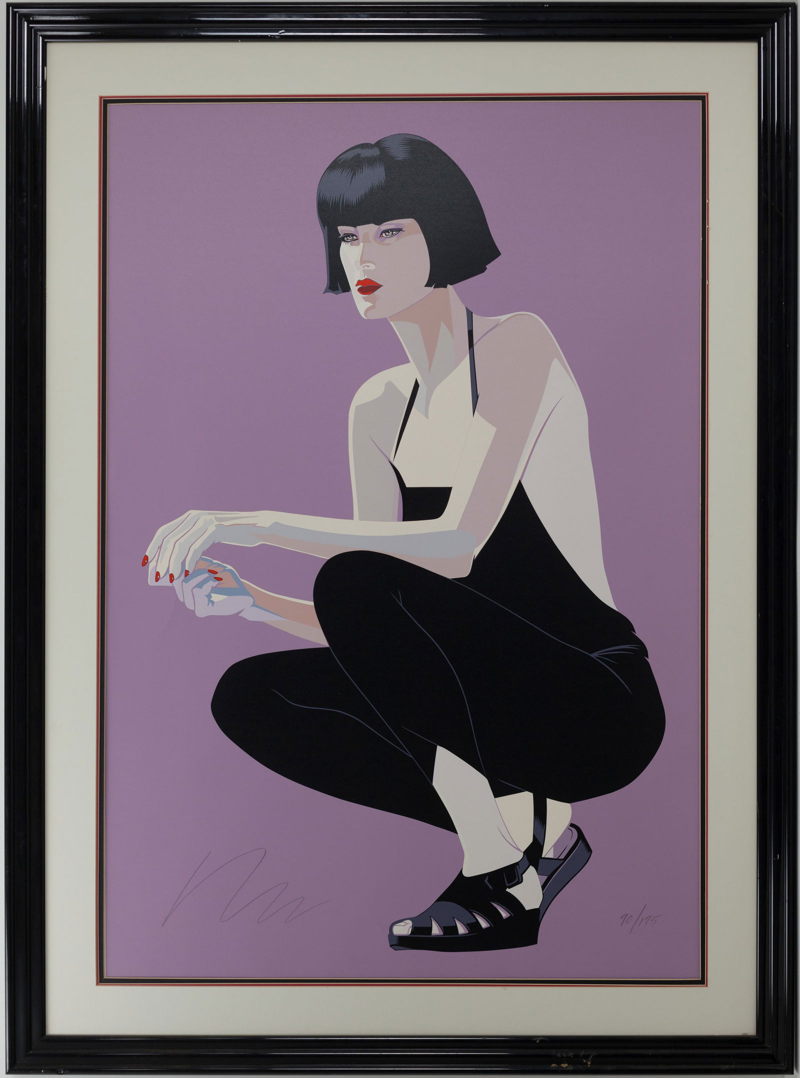 Robert Blue Pencil Signed and Numbered Serigraph Silkscreen 90/175 (1 of 3)