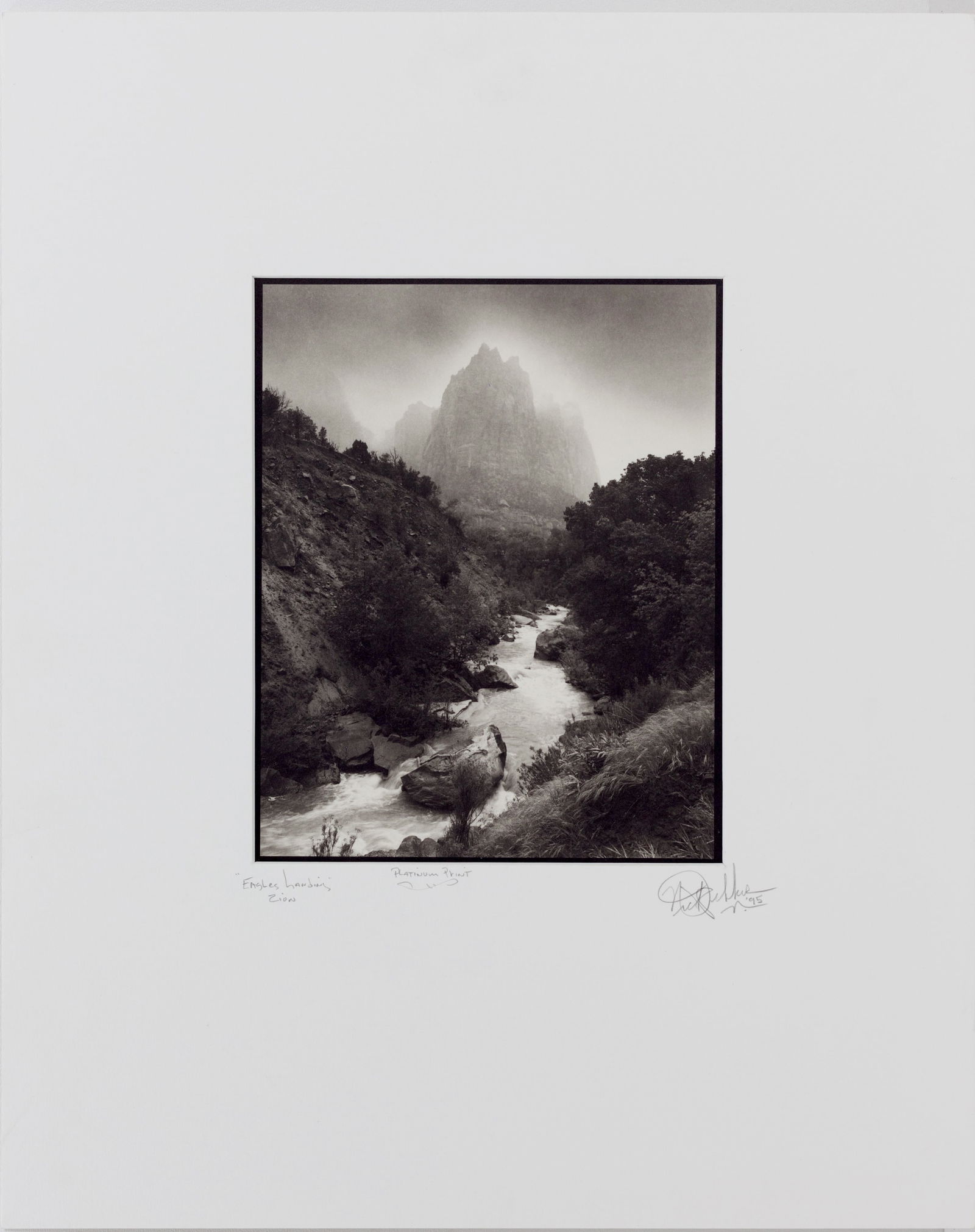 Nick Dekker - "English Landing" Zion Platinum Print Signed Bottom Right (1 of 3)