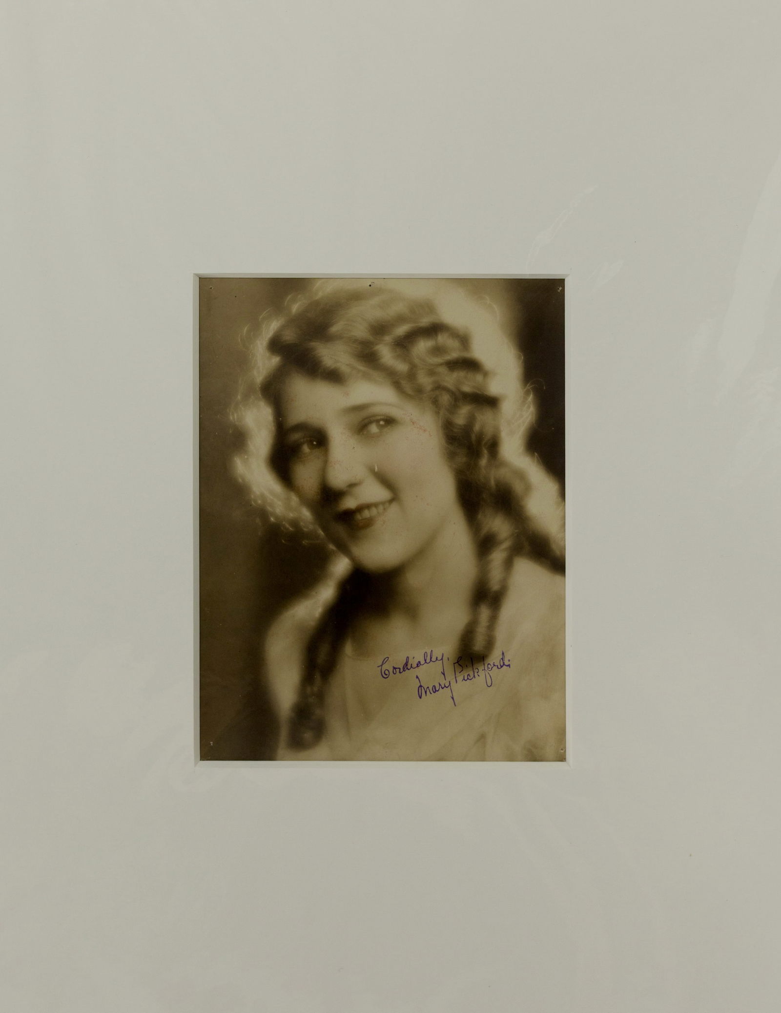 Vintage Glamour Portrait Photo of Mary Pickford Signed by Actress Lower Right (1 of 5)