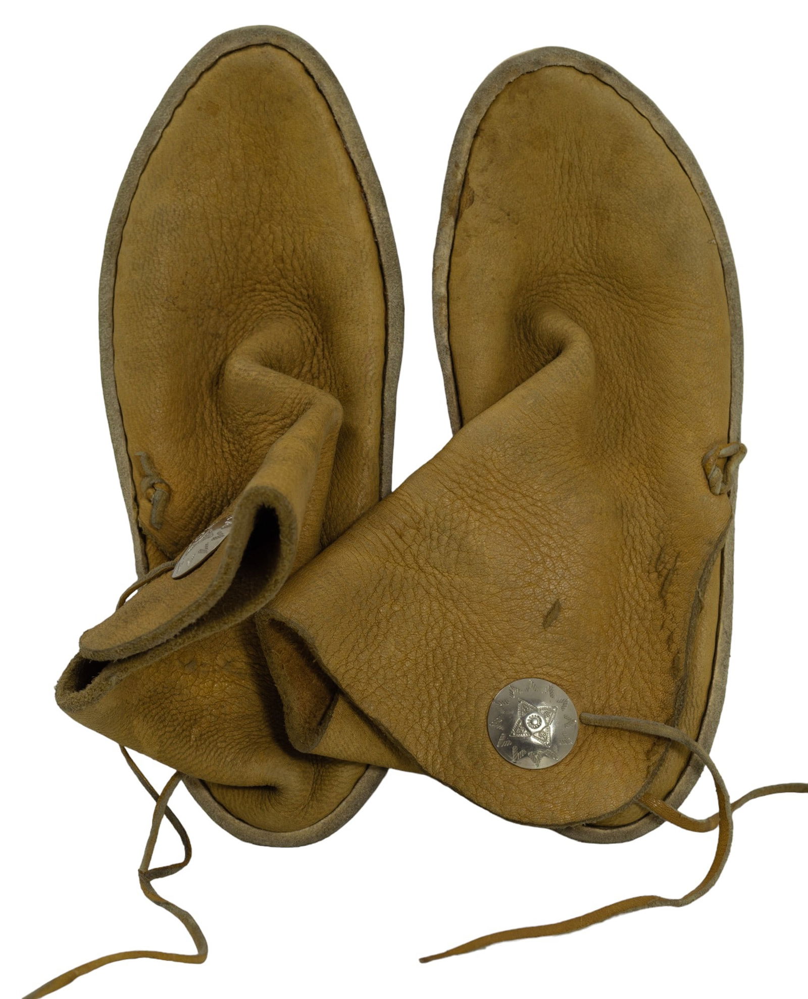 Old Native American Indian Beaded Moccasins Boots (1 of 3)