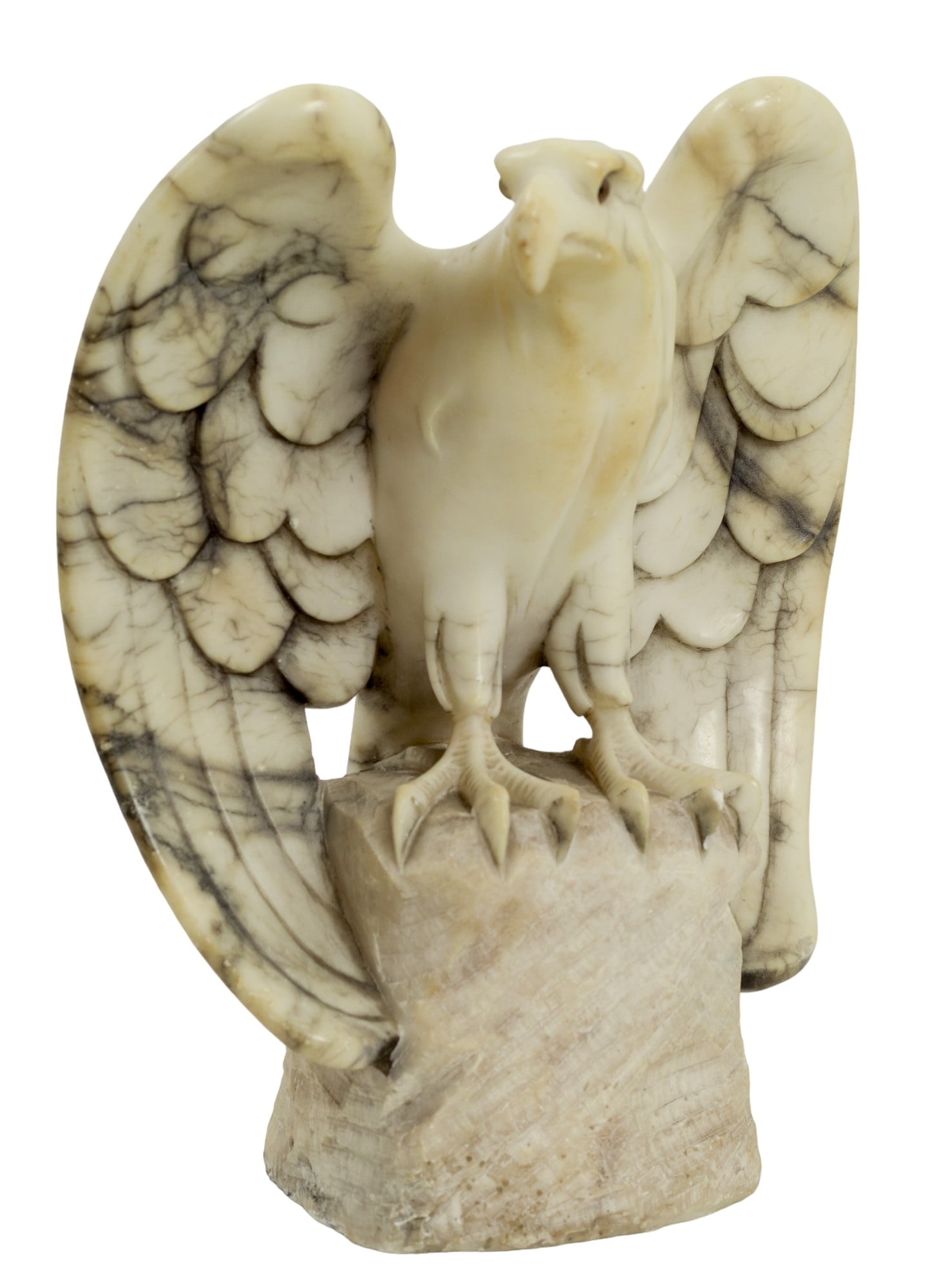 Antique Alabaster Eagle Sculpture Statue (1 of 4)