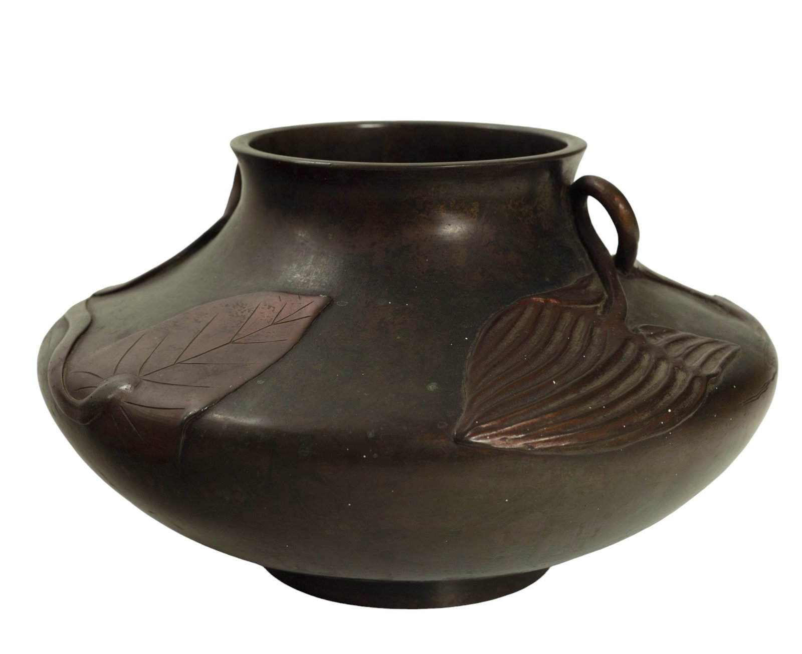 A Japanese Bronze Vase, Meiji Period: A Japanese Bronze Vase, Meiji Period