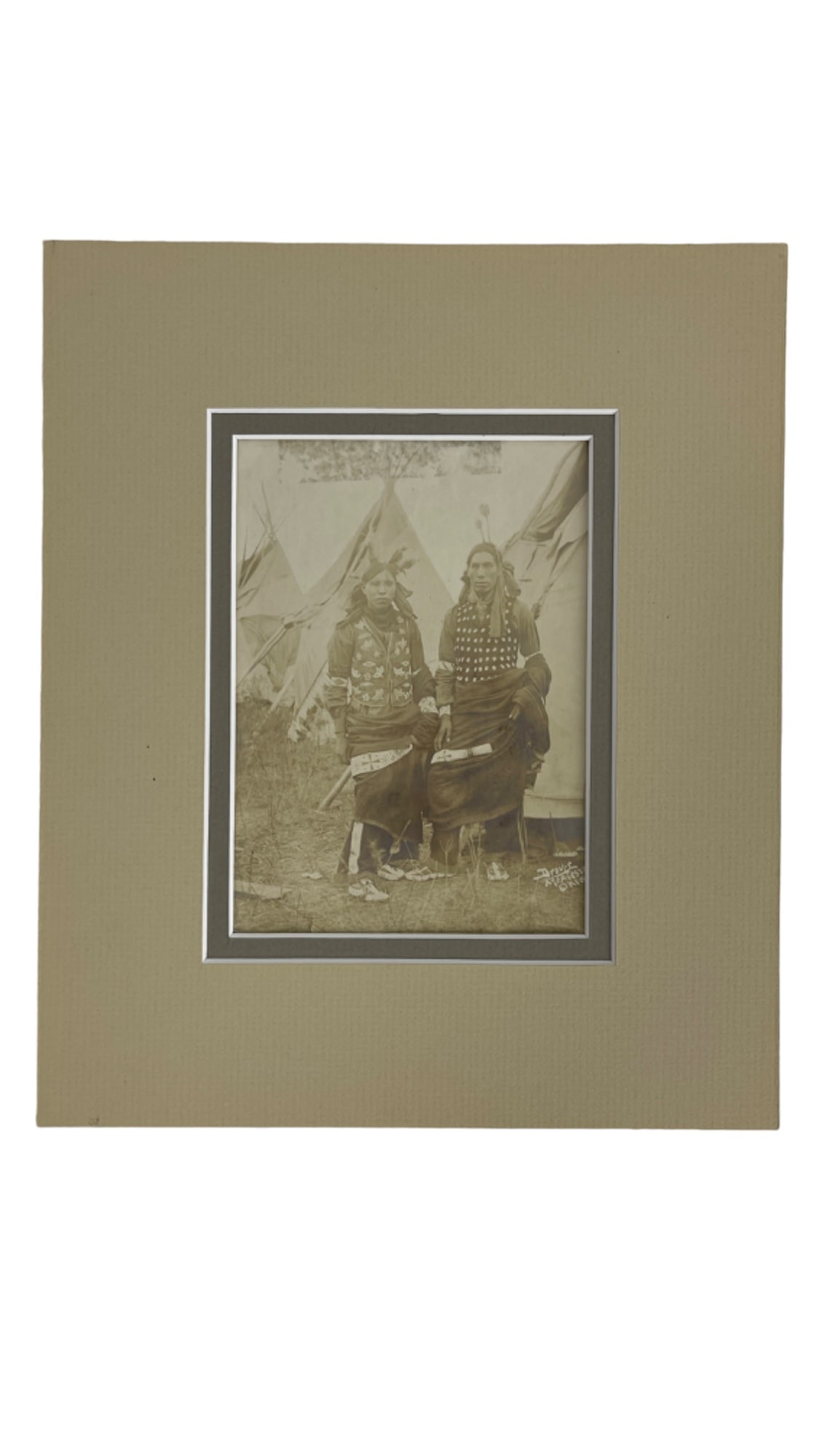 Antique Photo Native American Indian (1 of 3)