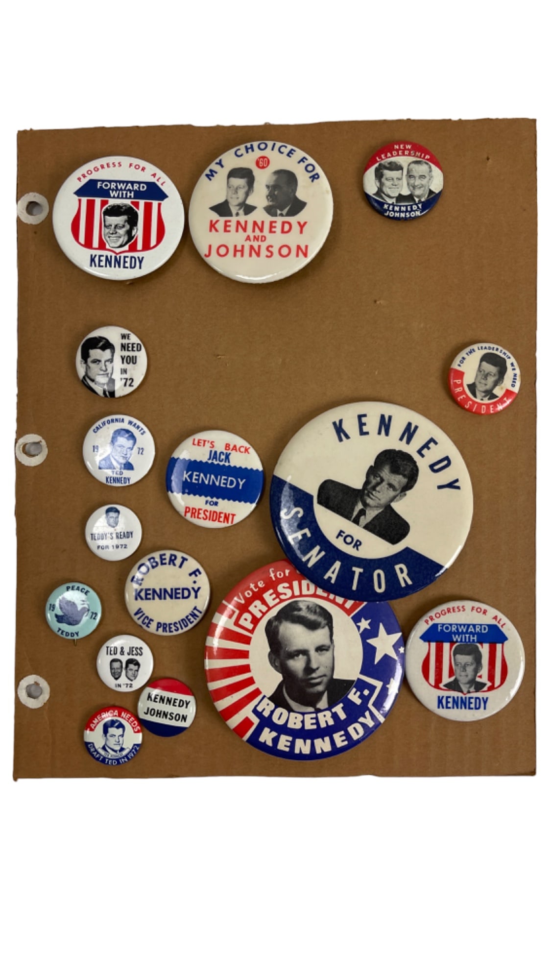 Campaign Political US President Vintage Pin Back Button Collection Rare (1 of 4)