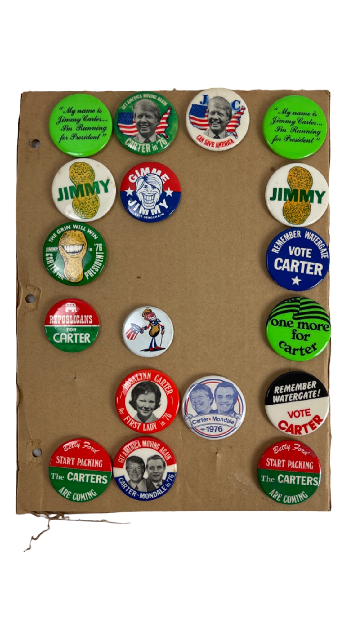 Campaign Political US President Vintage Pin Back Button Collection Rare (1 of 3)