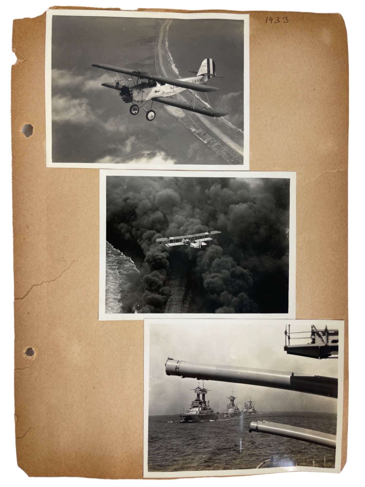 Vintage 1930s US Military US Navy B&W Mounted Photographs (1 of 2)