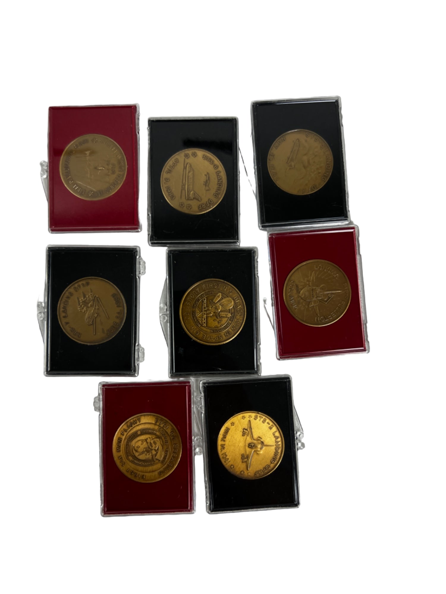 NASA Vintage Apollo, SPACE SHUTTLE Astronaut ORIGINAL  COIN  Lot Of 8 COLLECTION (1 of 9)