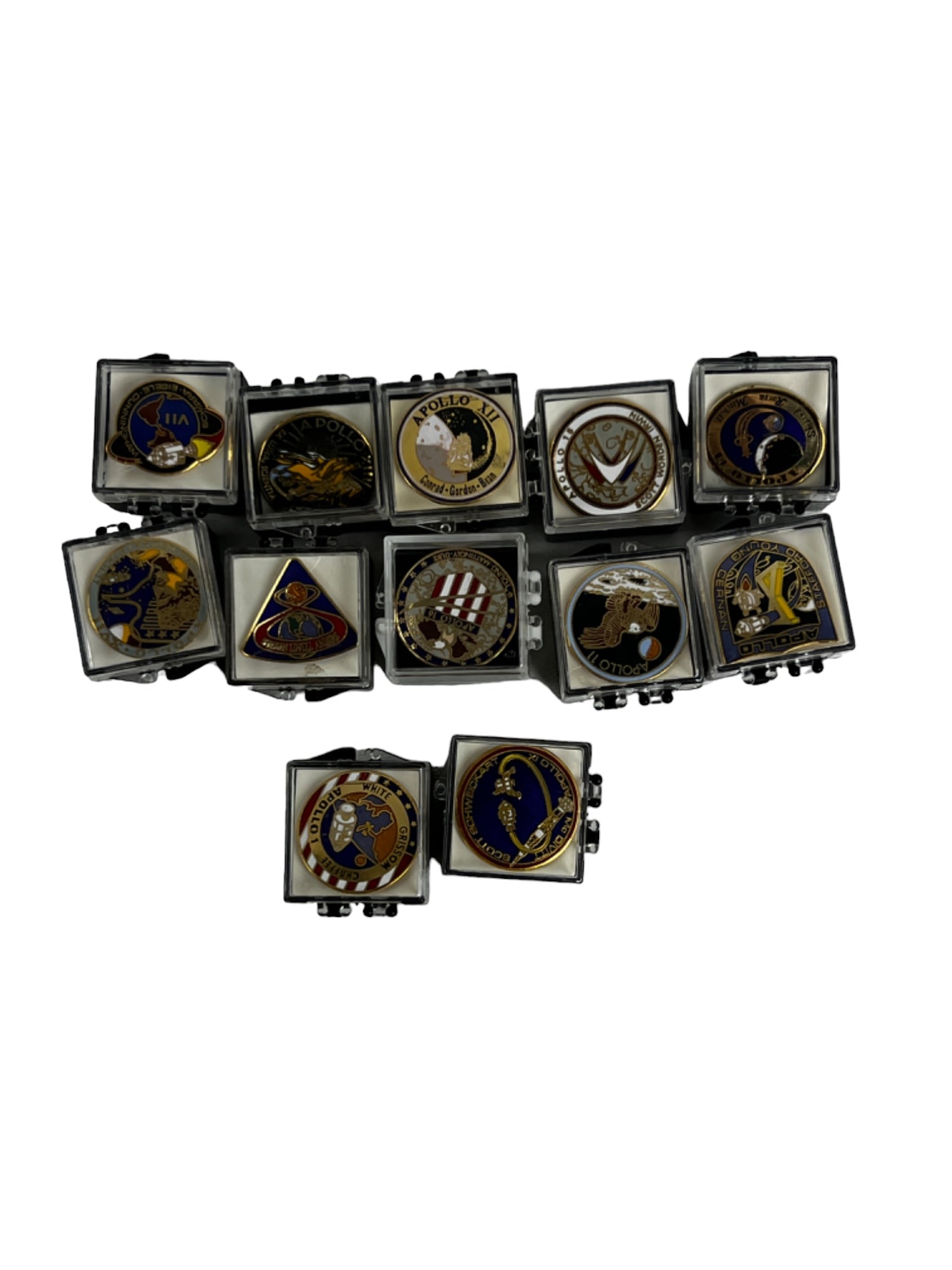 NASA Vintage Apollo, SPACE SHUTTLE Astronaut ORIGINAL  PIN COLLECTION Lot Of 12 (1 of 6)