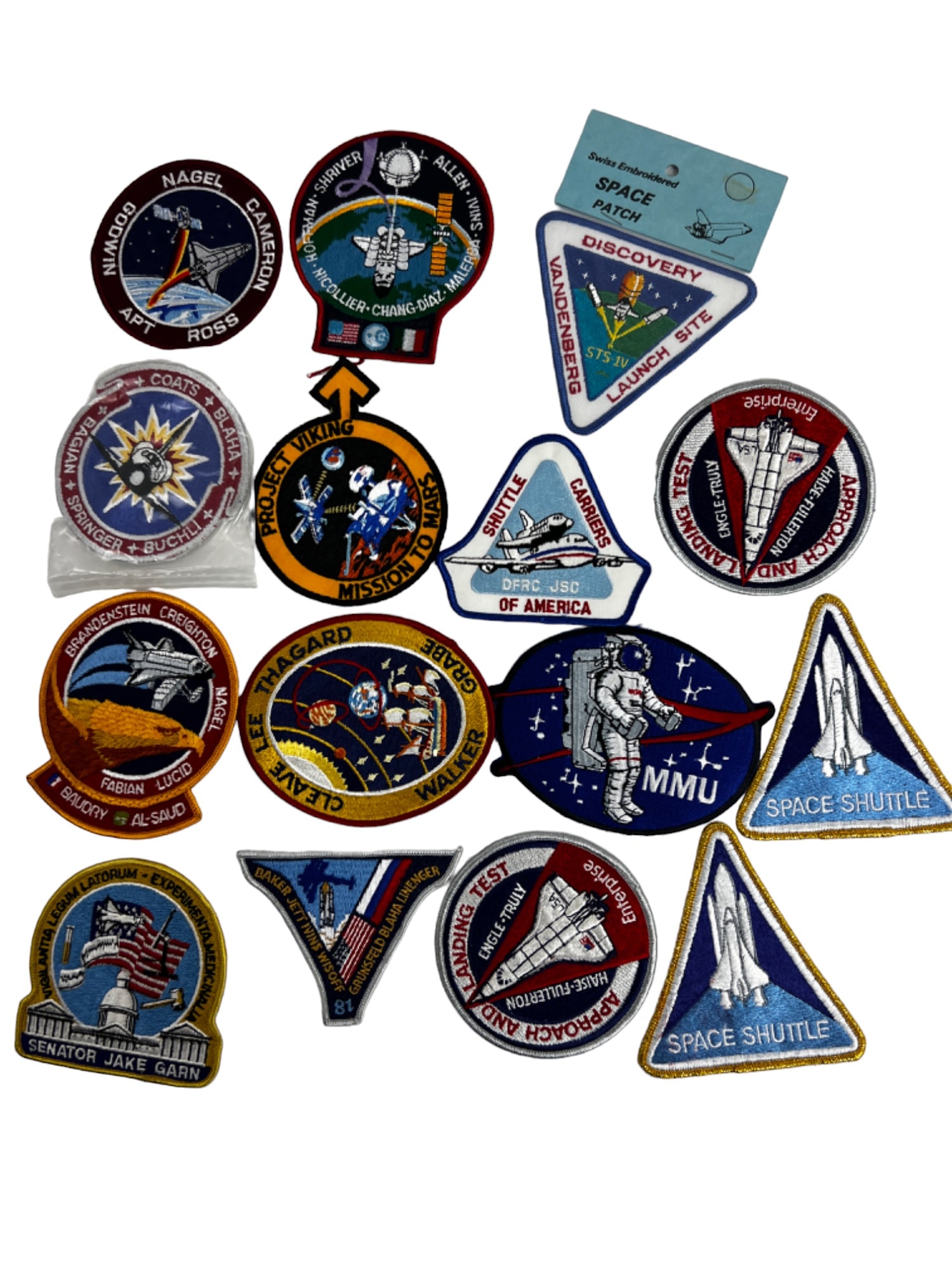 NASA Vintage Apollo, SPACE SHUTTLE Astronaut ORIGINAL  Patch  Lot Of 15 COLLECTION (1 of 11)