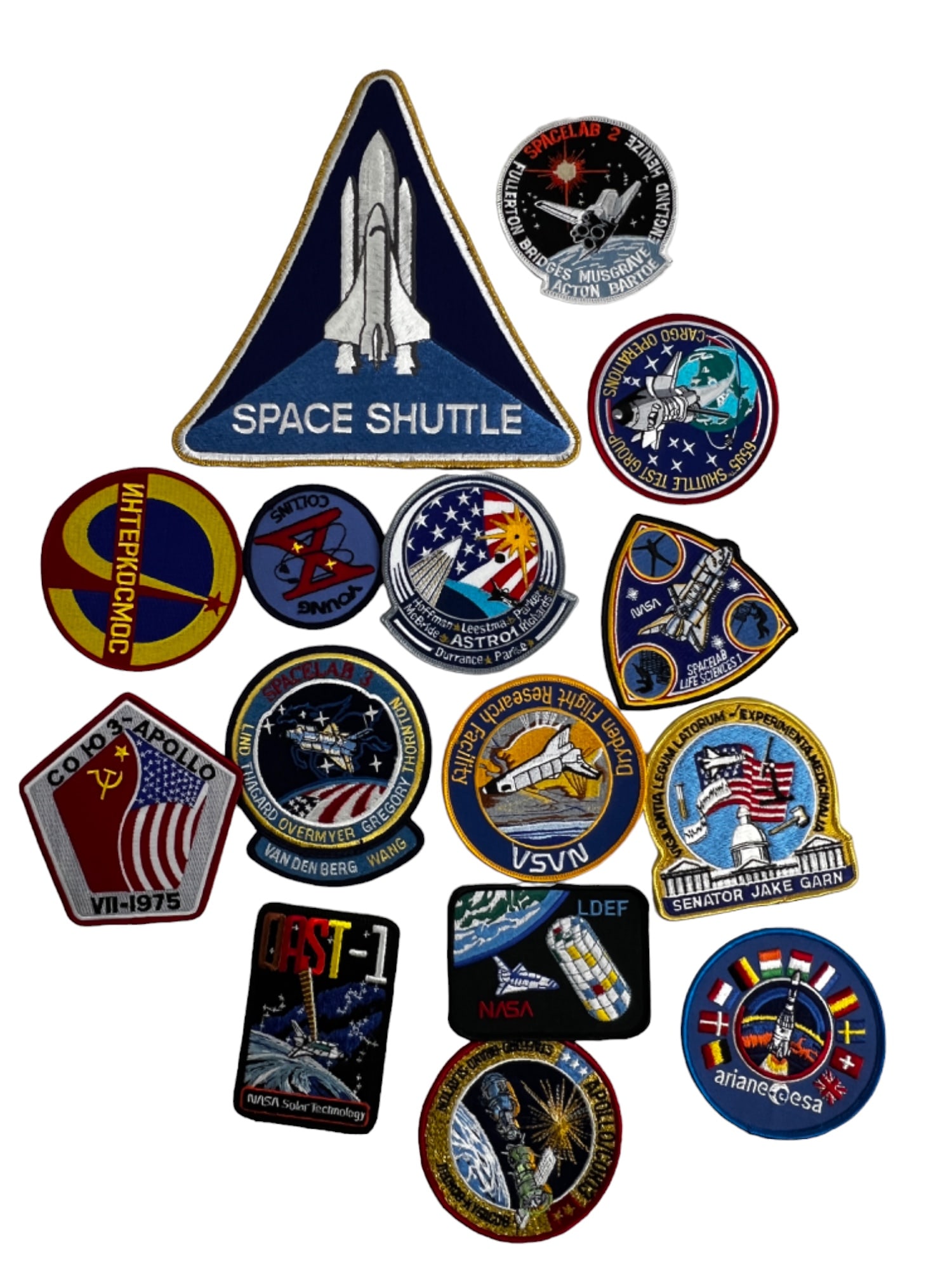 NASA Vintage Apollo, SPACE SHUTTLE Astronaut ORIGINAL  Patch  Lot Of 15 COLLECTION (1 of 11)