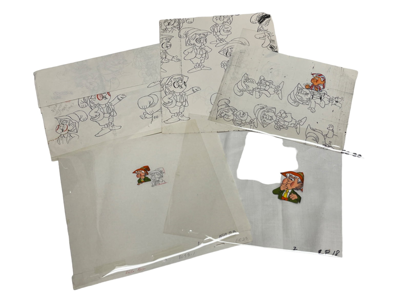 VINTAGE ORIGINAL CEL WITH STORYBOARD PRINT: VINTAGE ORIGINAL CEL WITH STORYBOARD PRINT Lee Mishkin (February 5, 1927 ? June 19, 2001) was an American animator and director. He directed the short animated film Is It Always Right to Be Right?, wh