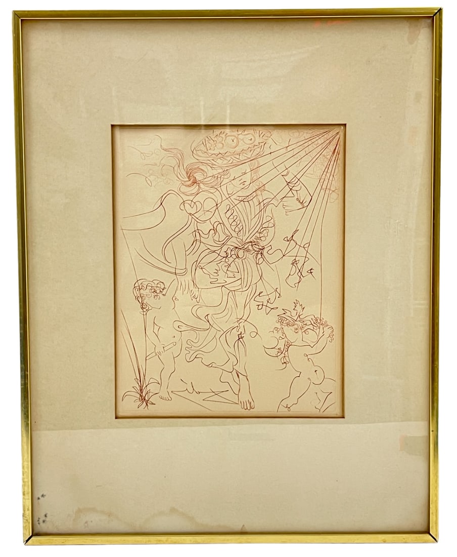 Salvador Dali - Autumn Etching in Frame (1 of 3)