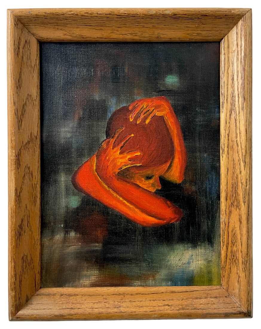 Attributed to Susan Rothenberg - Oil on Canvas Painting Signed (1 of 5)