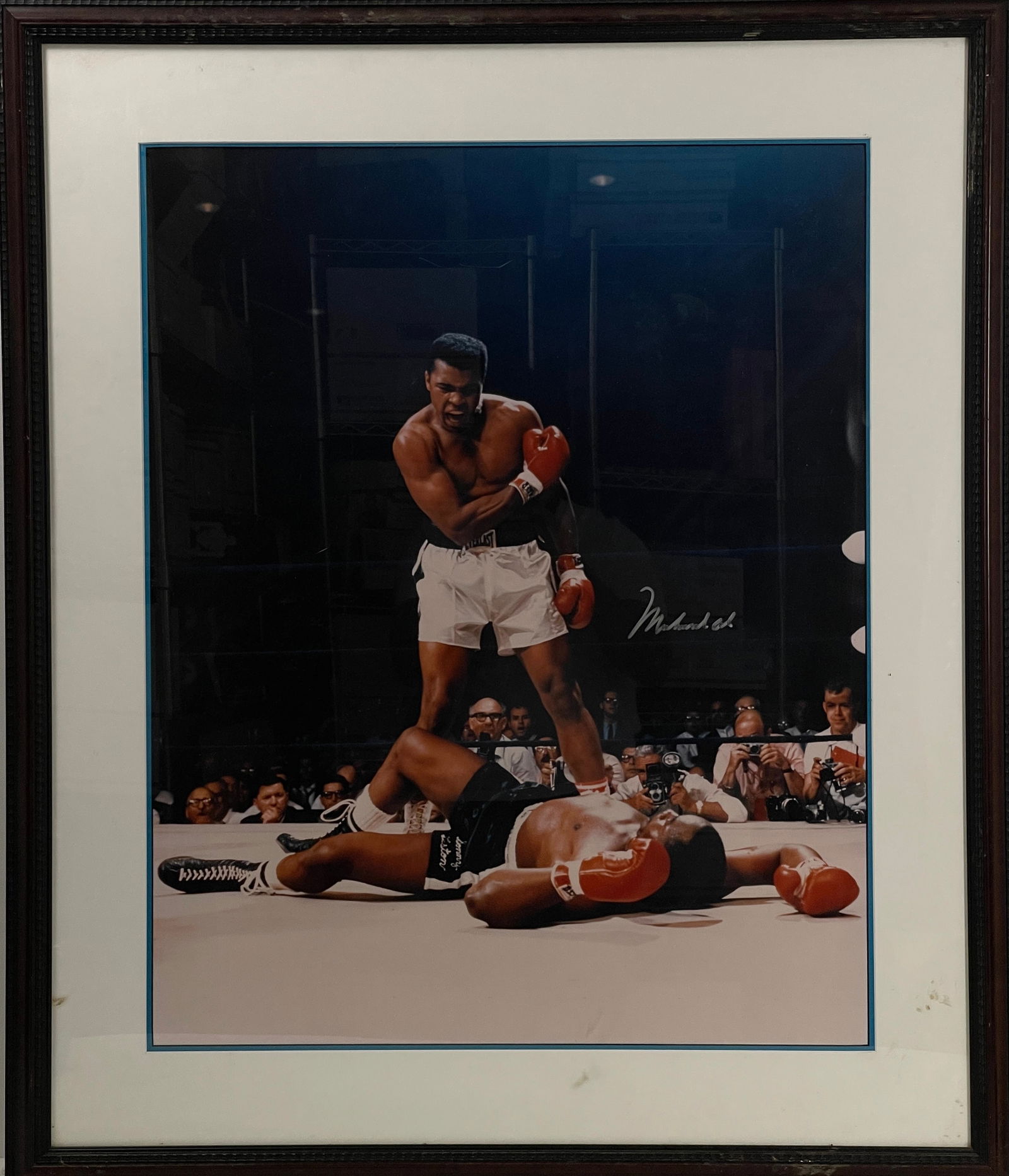 Muhammad Ali vs Sonny Liston II, 1965 Photo Print Signed by Muhammad Ali (1 of 5)