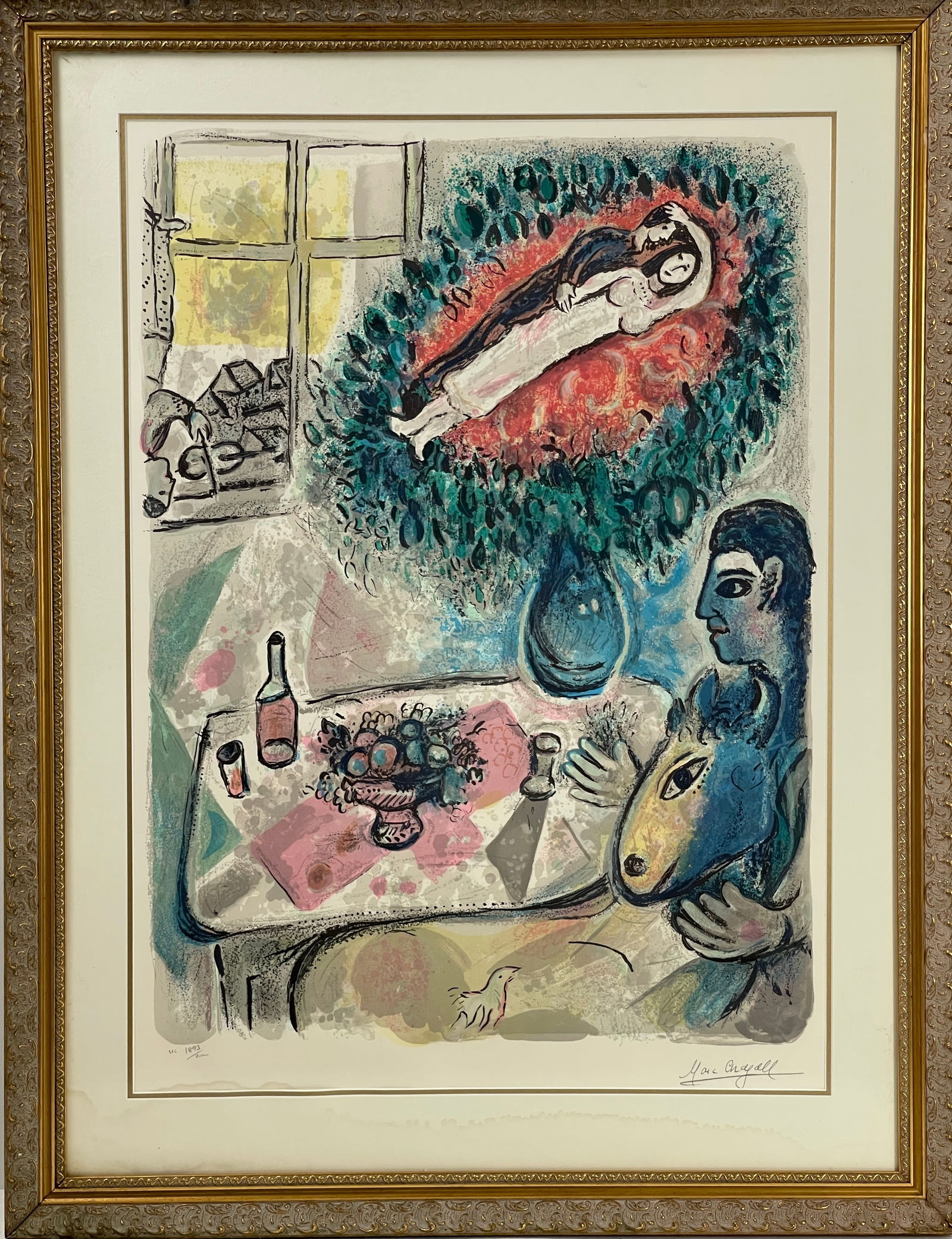 Marc Chagall - Reverie Limited Edition Lithograph Pencil Signed and Numbered 1893/2000 (1 of 6)