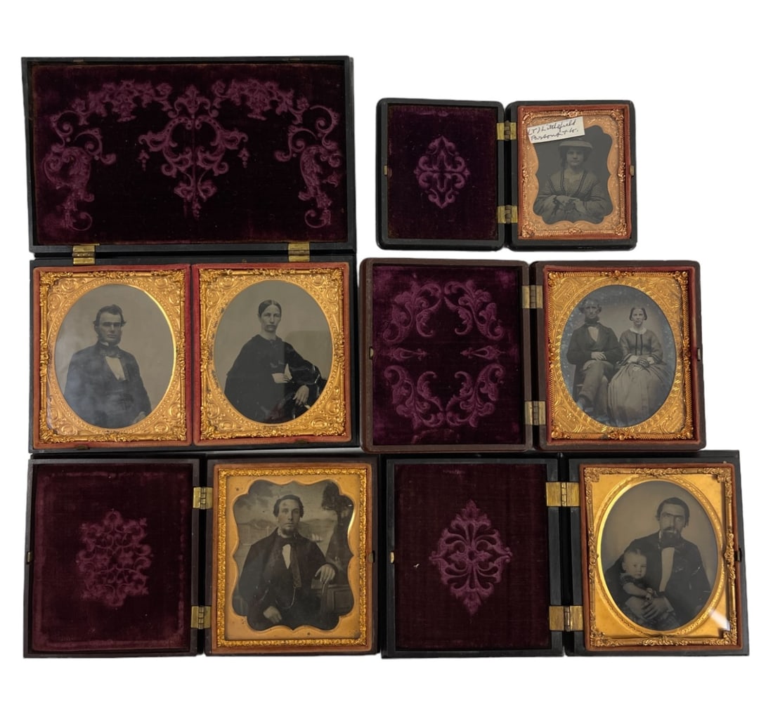 Antique Civi War 1860's Tintype Photograph Collection Lot (1 of 7)