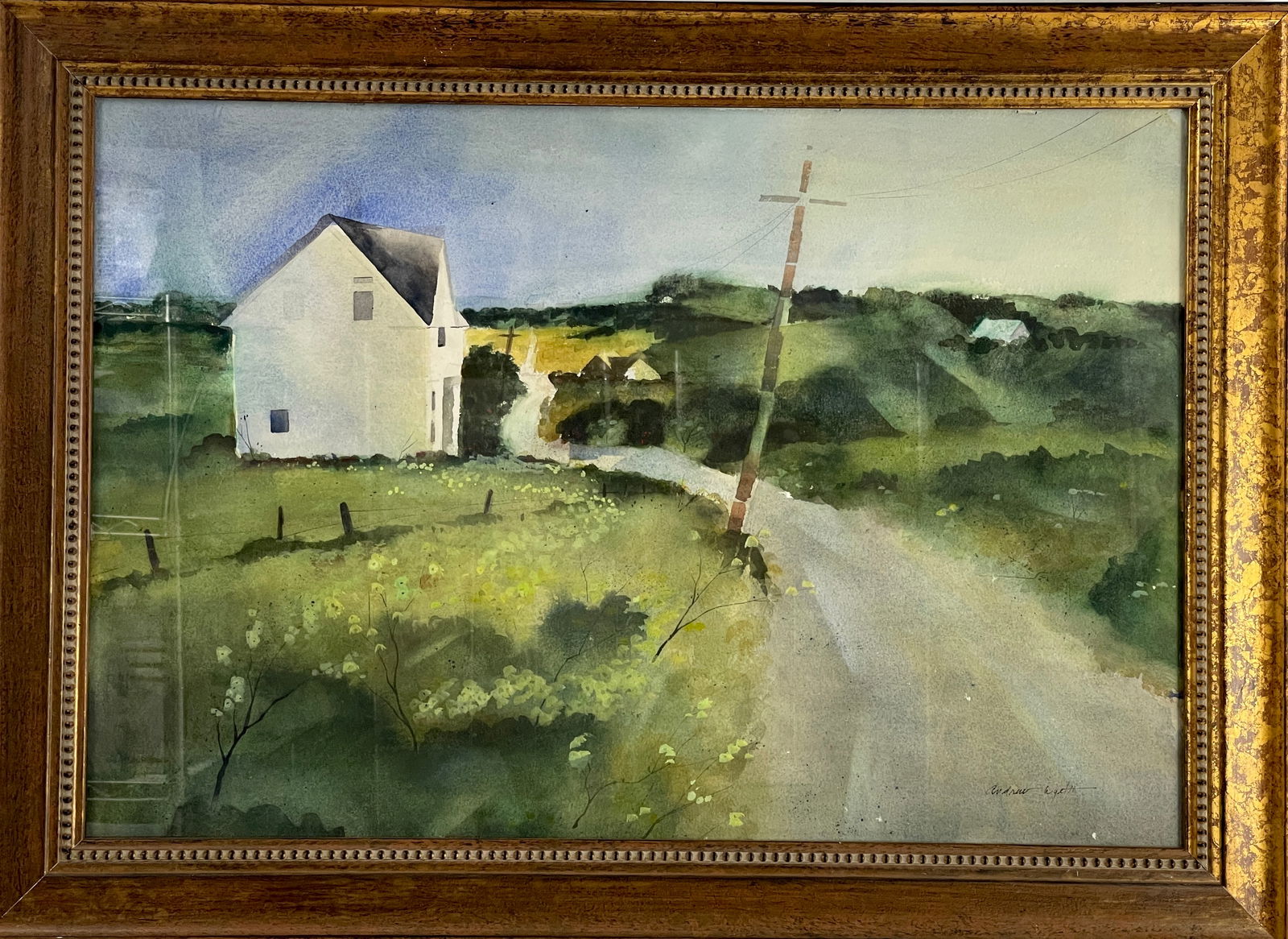 ANDREW WYETH (1917-2009) - Tempera & Watercolor on Paper Painting Signed Lower Right (1 of 7)