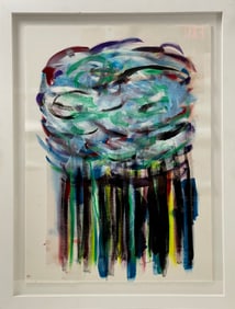 JOAN MITCHELL 1925 - 1992 American French Pastel on Paper Abstract Signed Lower Right Attributed