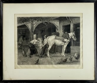 Theodore Gericault Etching